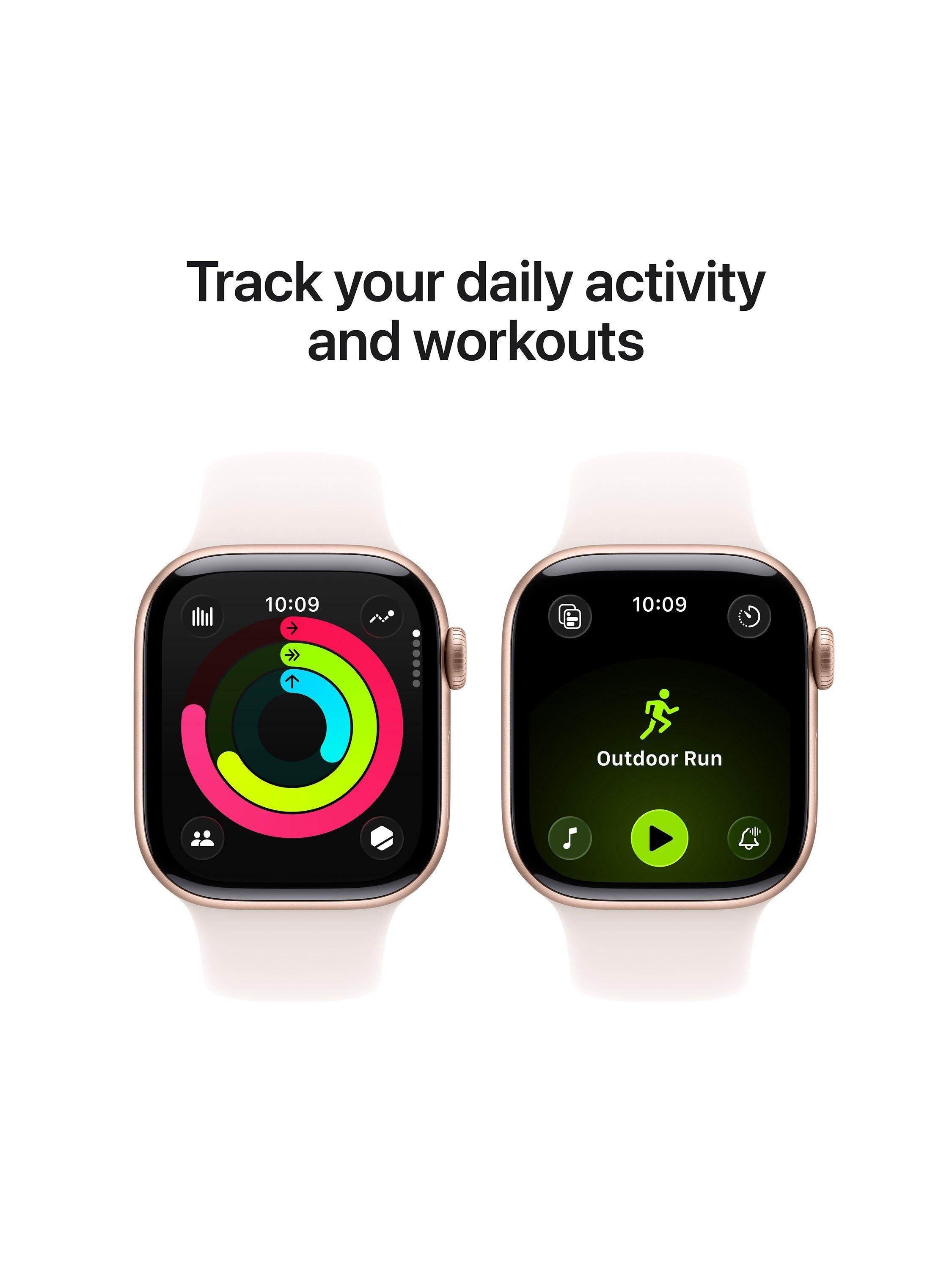 Watch Series 11 GPS + Cellular, 42mm, Aluminium Case, Small-Medium Sport Band, Jet Black/Black