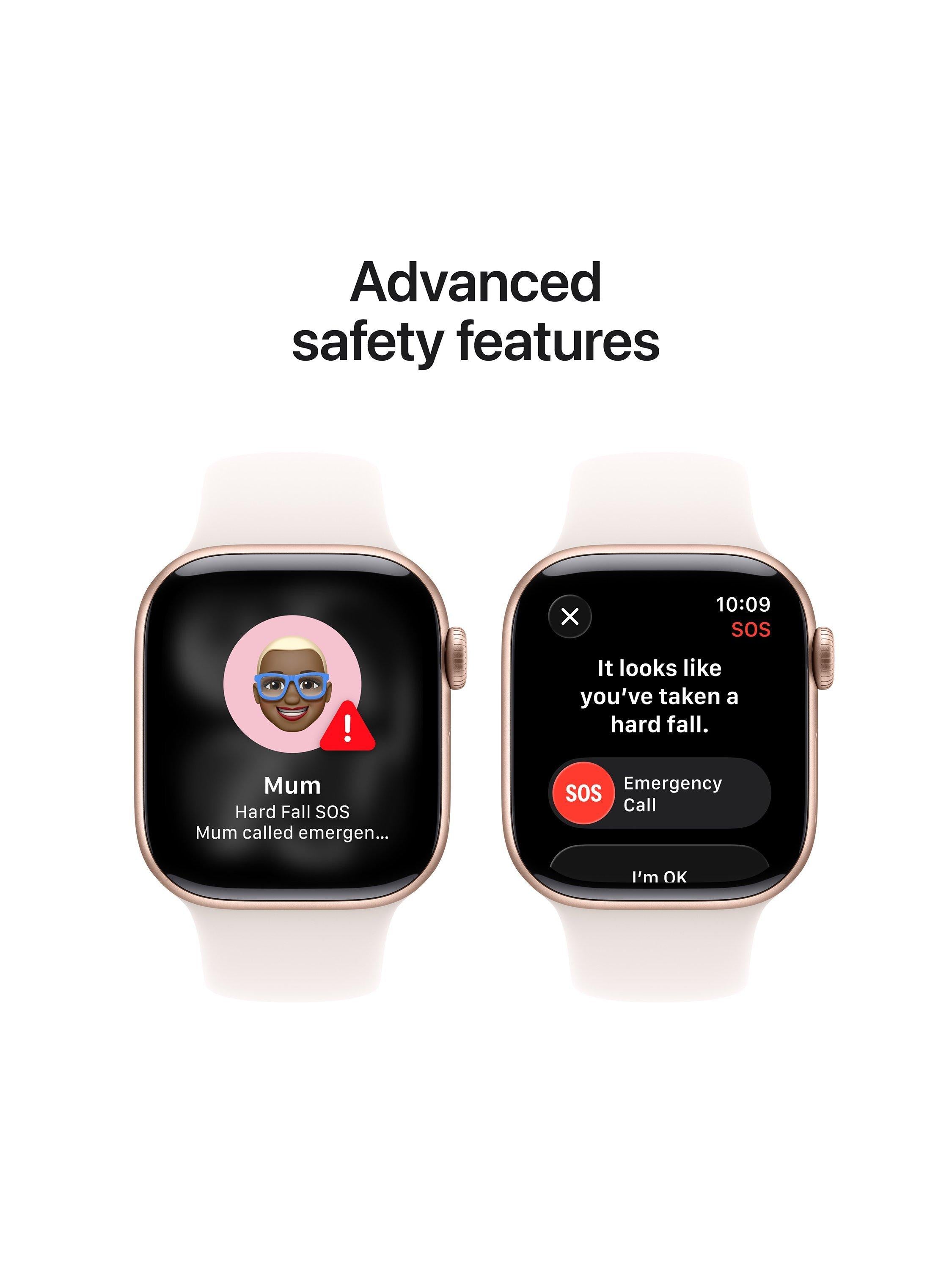 Watch Series 11 GPS + Cellular, 42mm, Aluminium Case, Small-Medium Sport Band, Jet Black/Black