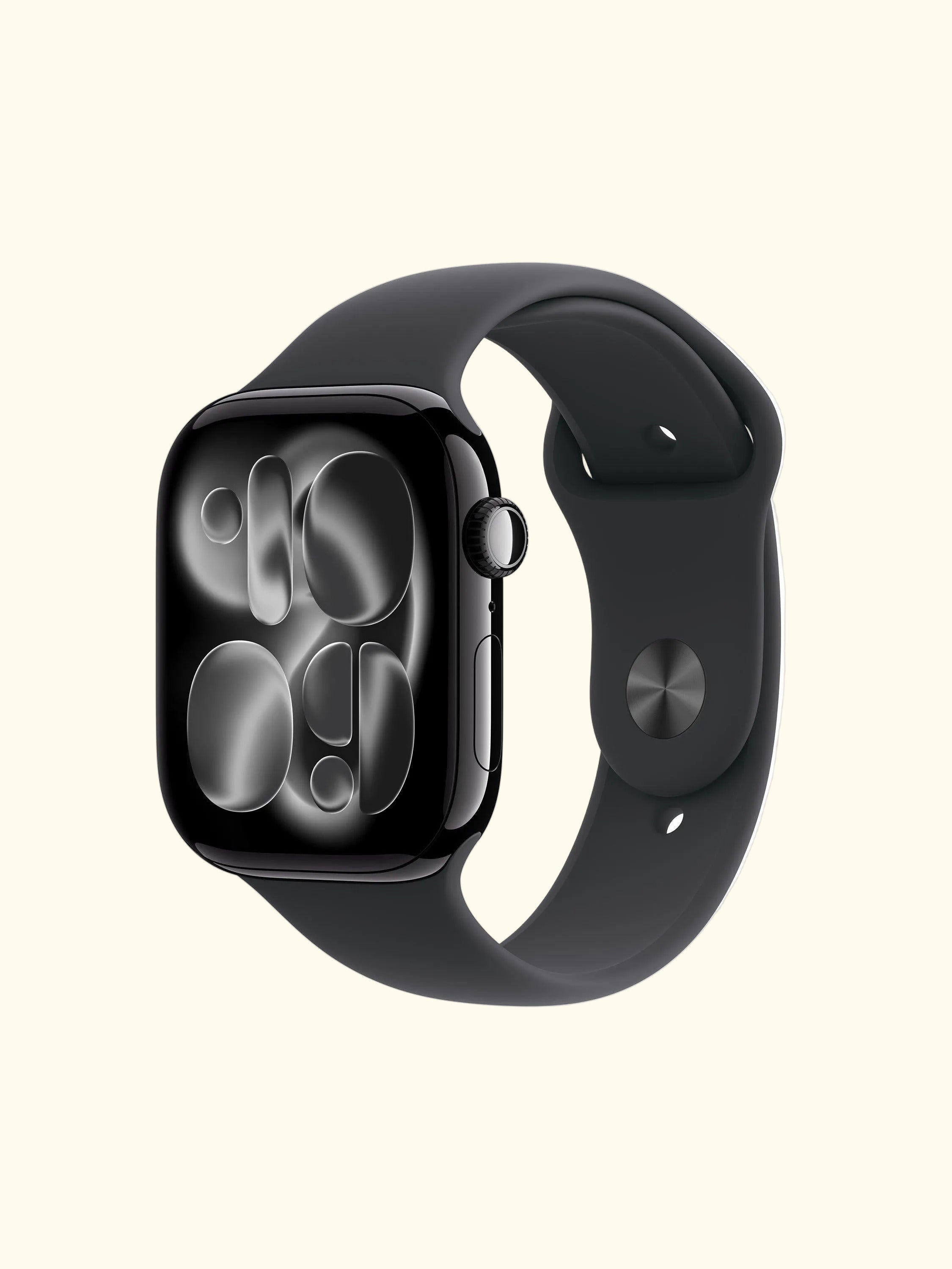 Watch Series 11 GPS + Cellular, 46mm, Aluminium Case, Small-Medium Sport Band, Jet Black/Black