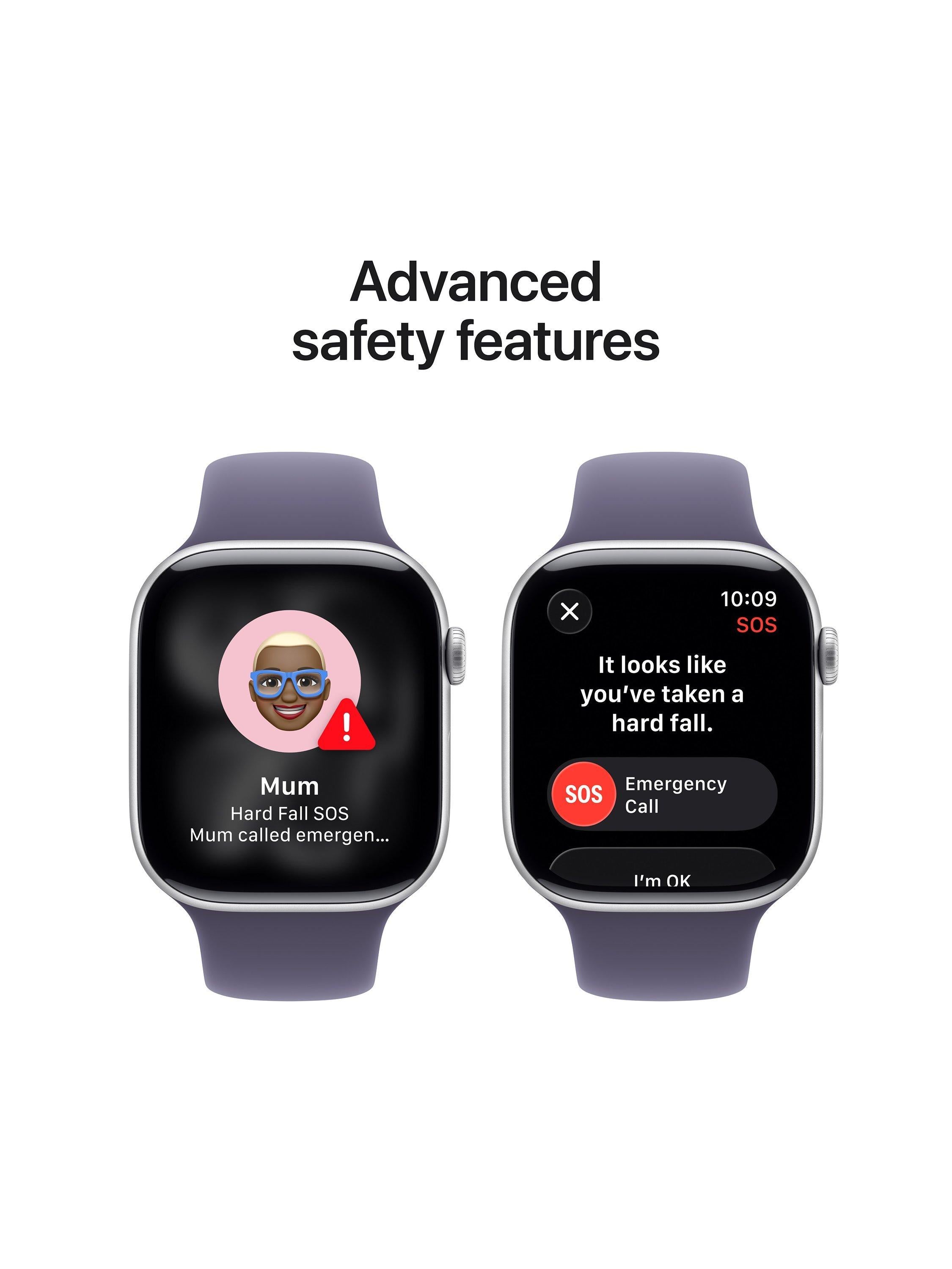 Watch Series 11 GPS + Cellular, 46mm, Aluminium Case, Small-Medium Sport Band, Jet Black/Black
