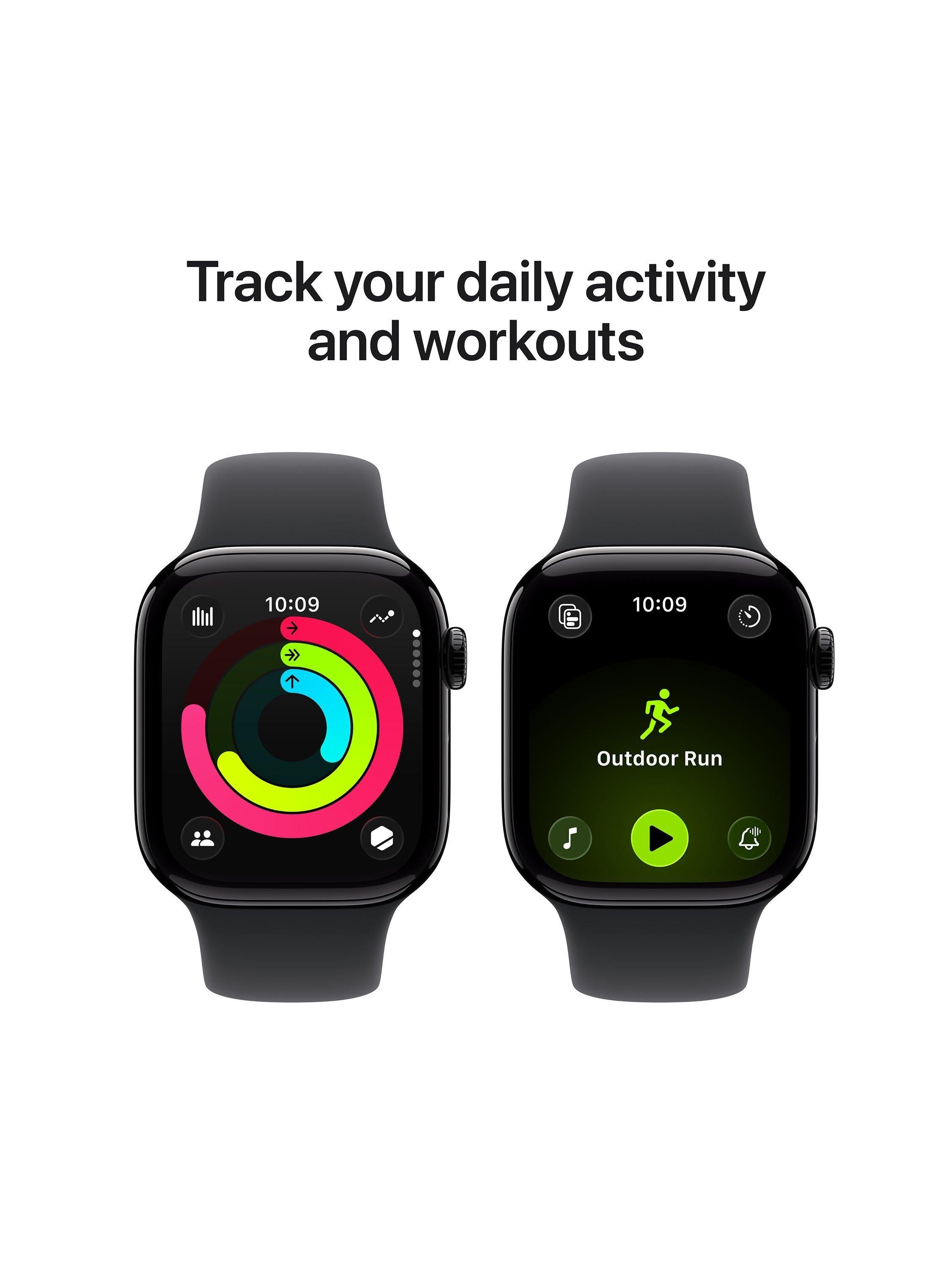 Watch Series 11 GPS, 42mm, Aluminium Case, Small-Medium Sport Band, Rose Gold/Light Blush
