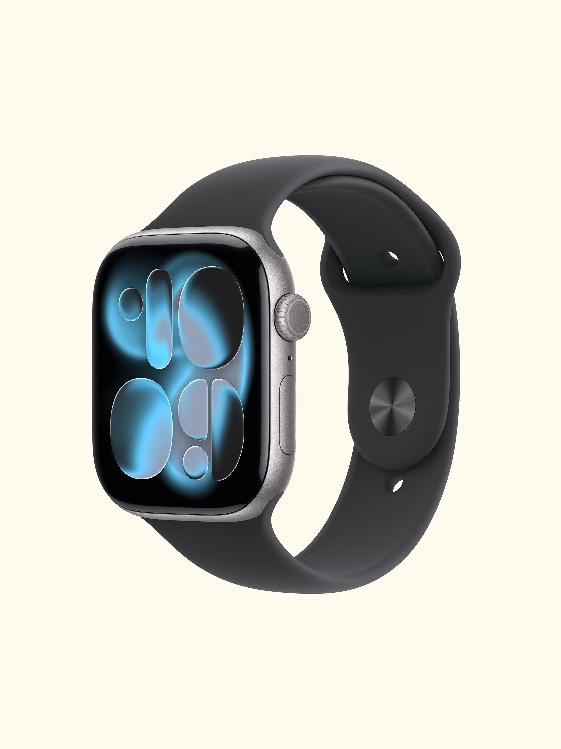 Watch Series 11 GPS, 46mm, Aluminium Case, Small-Medium Sport Band, Jet Black/Black