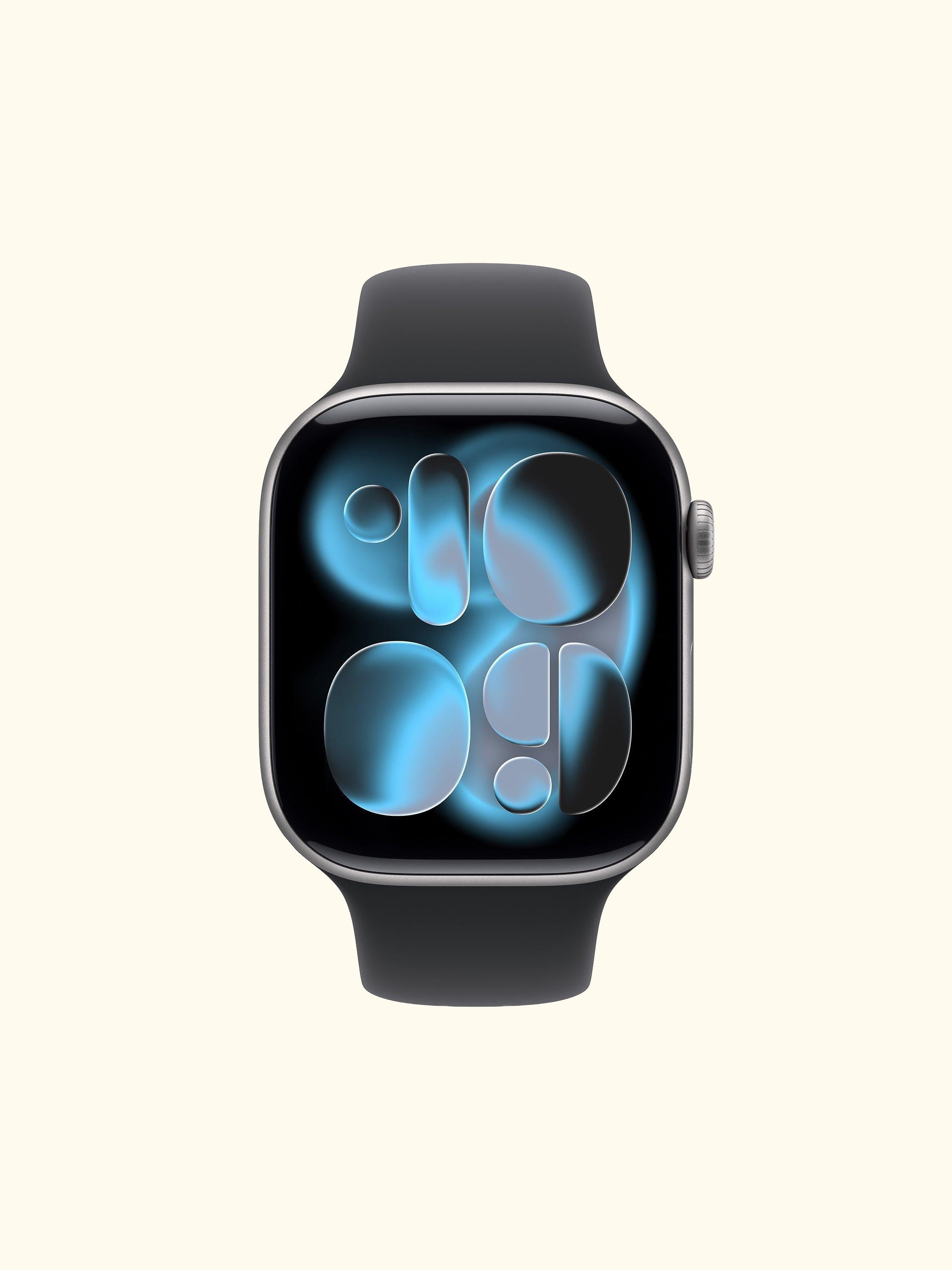 Watch Series 11 GPS, 46mm, Aluminium Case, Small-Medium Sport Band, Jet Black/Black