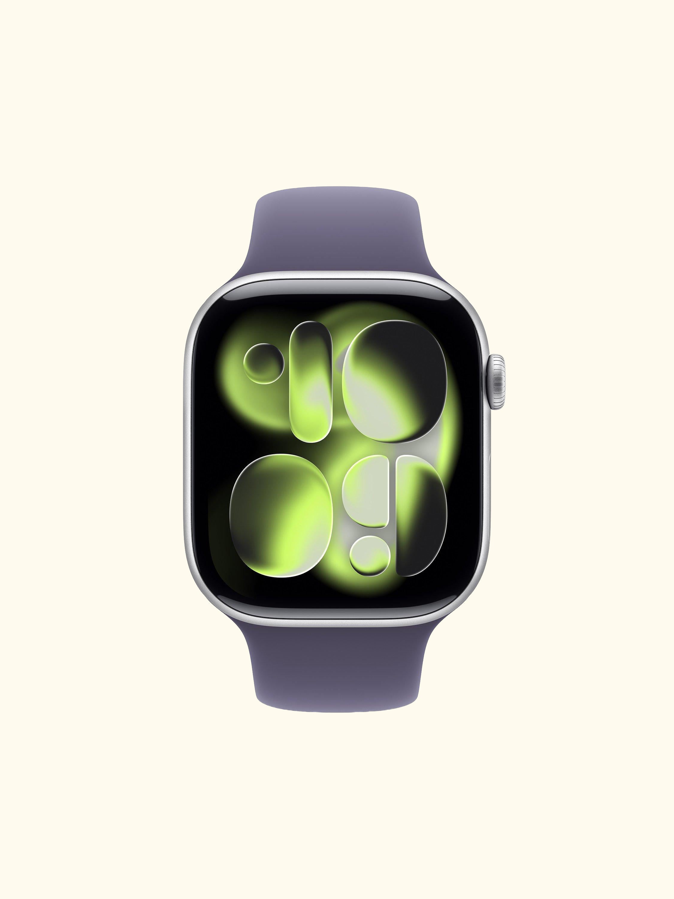 Watch Series 11 GPS, 46mm, Aluminium Case, Small-Medium Sport Band, Jet Black/Black