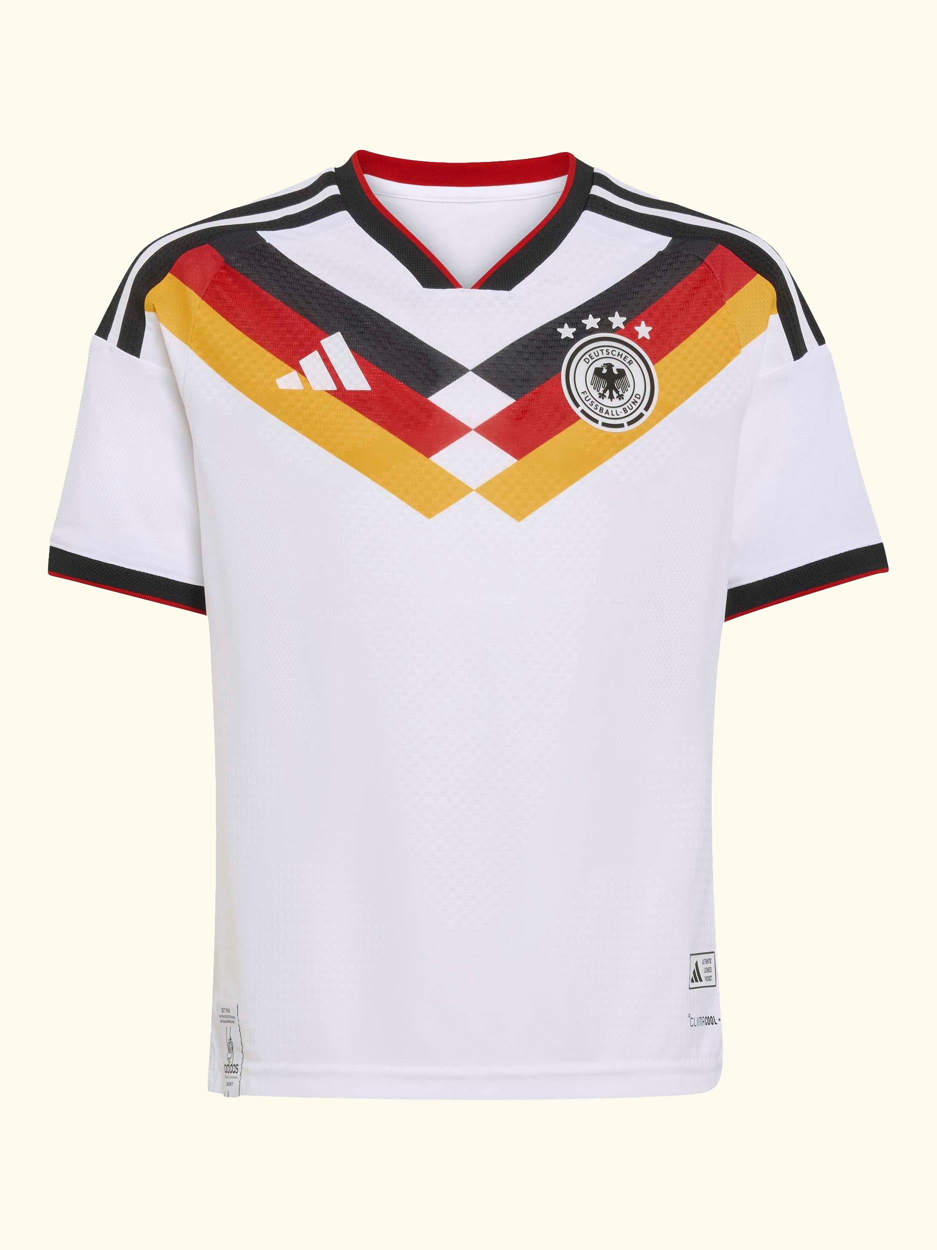 Kids' Germany 26 Home Football Shirt, White