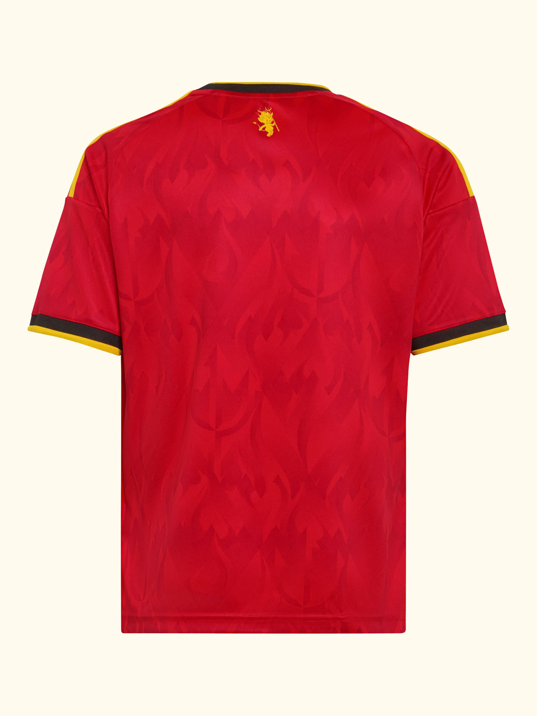 Kids' Belgium 26 Home Football Shirt, Red/Bold Gold