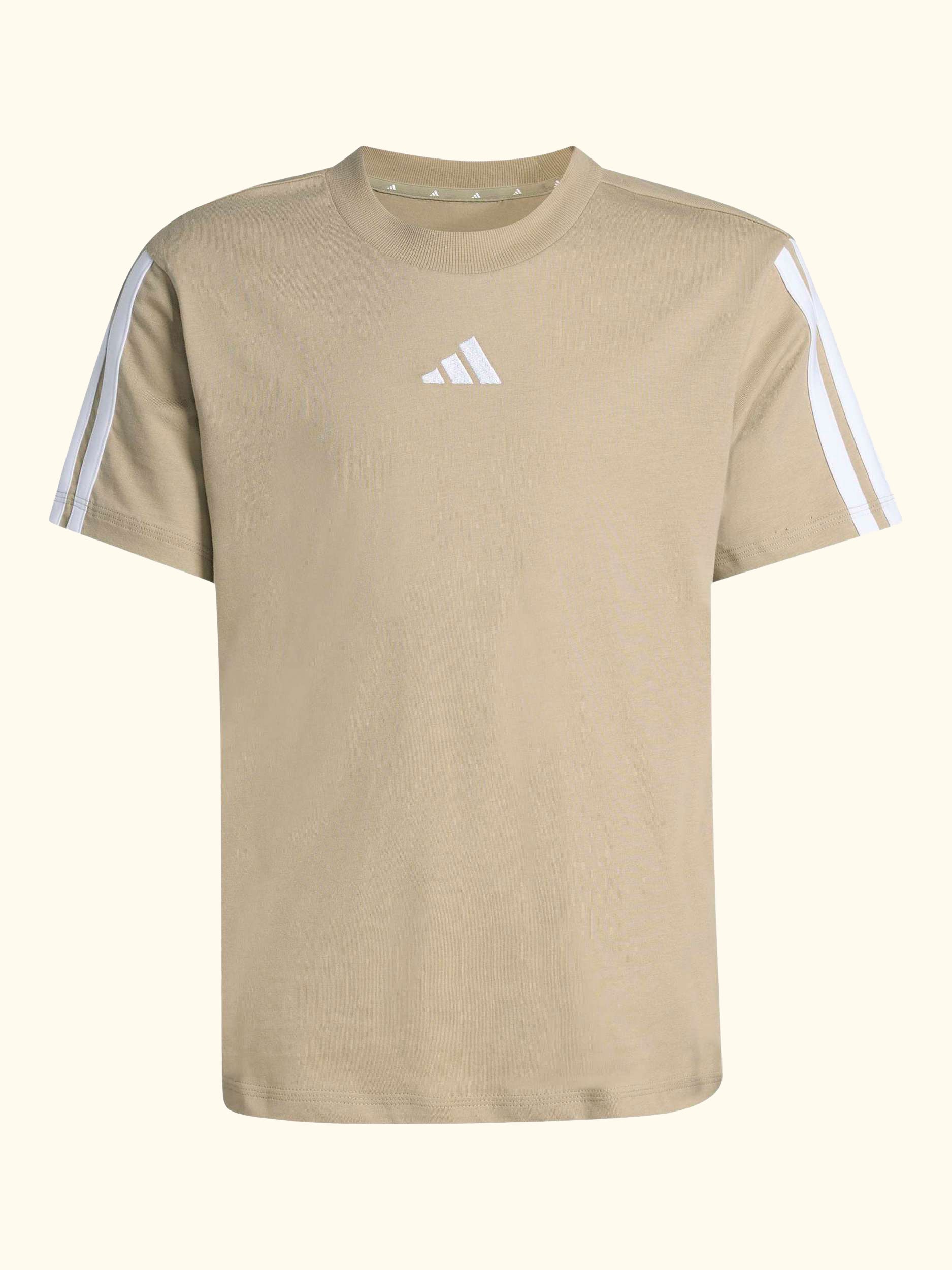 Kids' Essentials Short Sleeved T-Shirt, Beige/White