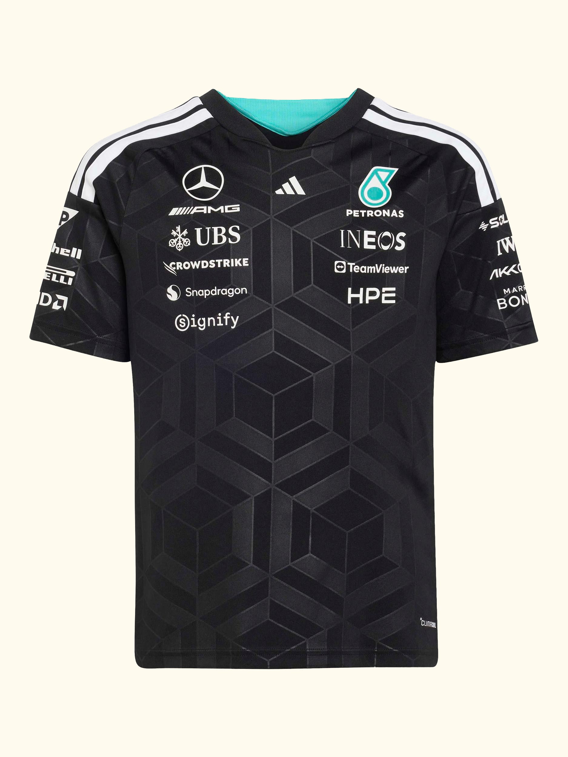 Kids' Mercedes AMG Petronas Formula 1 Team Driver Shirt, Black