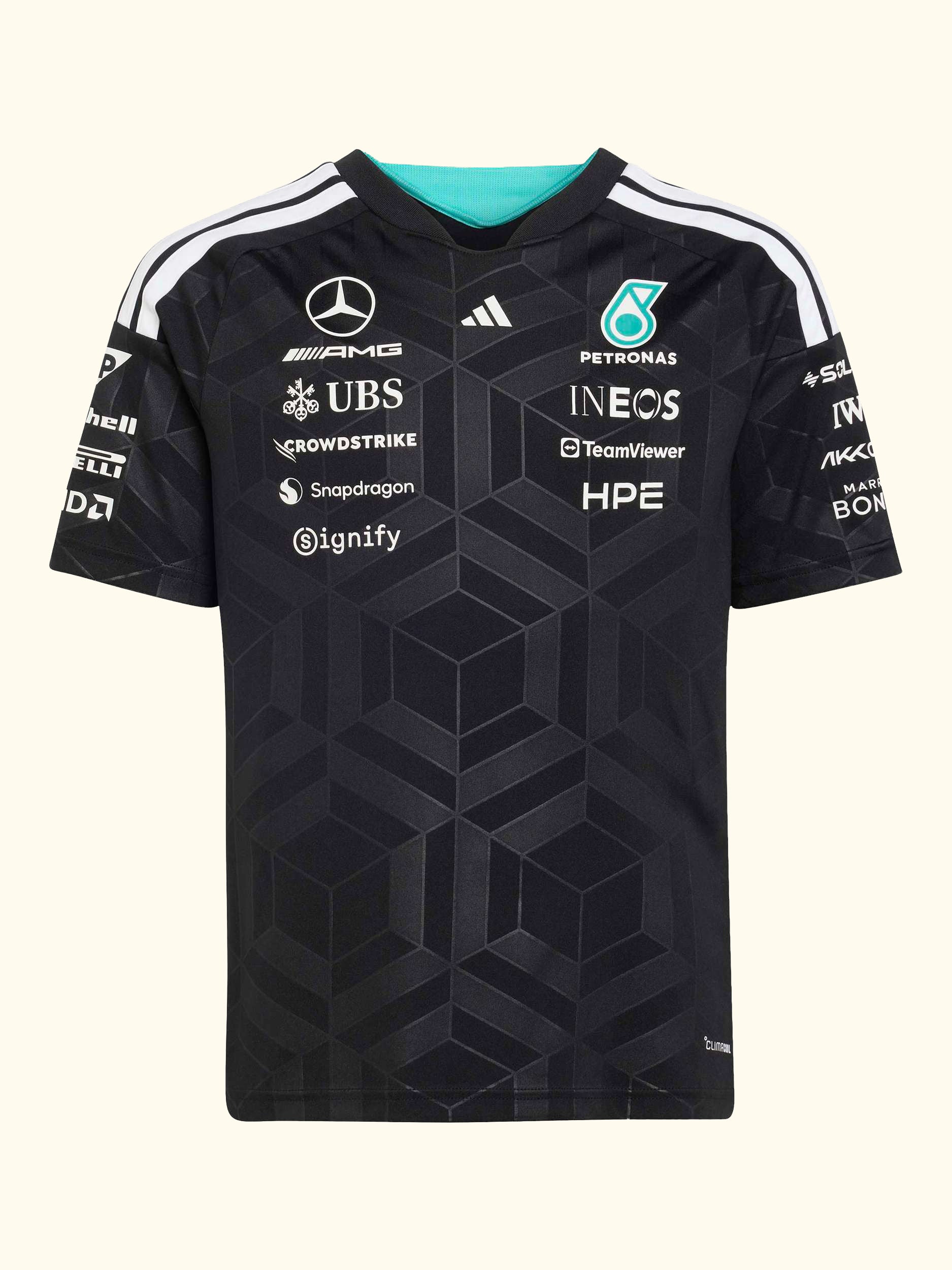 Kids' Mercedes AMG Petronas Formula 1 Team Driver Shirt, Black