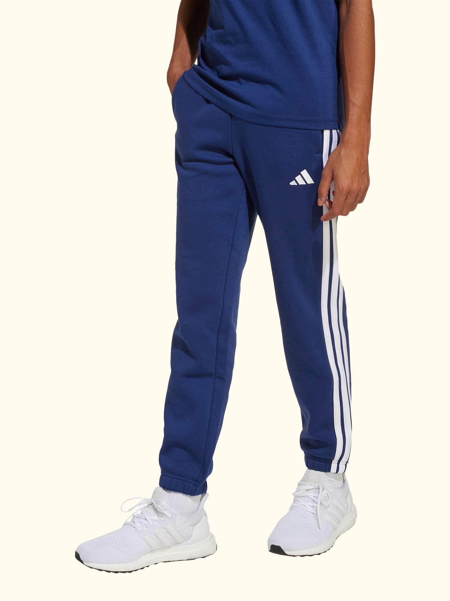 Kids' Classic 3-Stripes Joggers, Dark Blue/White