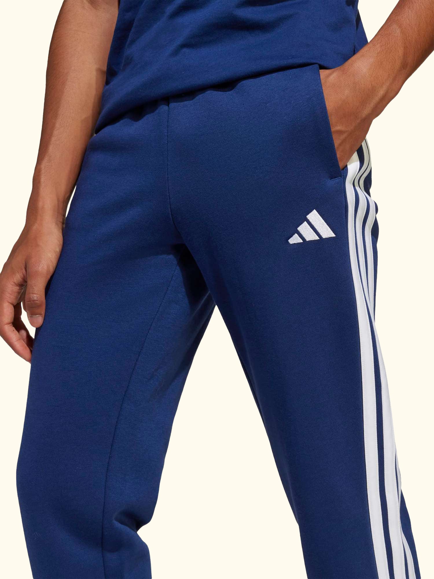 Kids' Classic 3-Stripes Joggers, Dark Blue/White