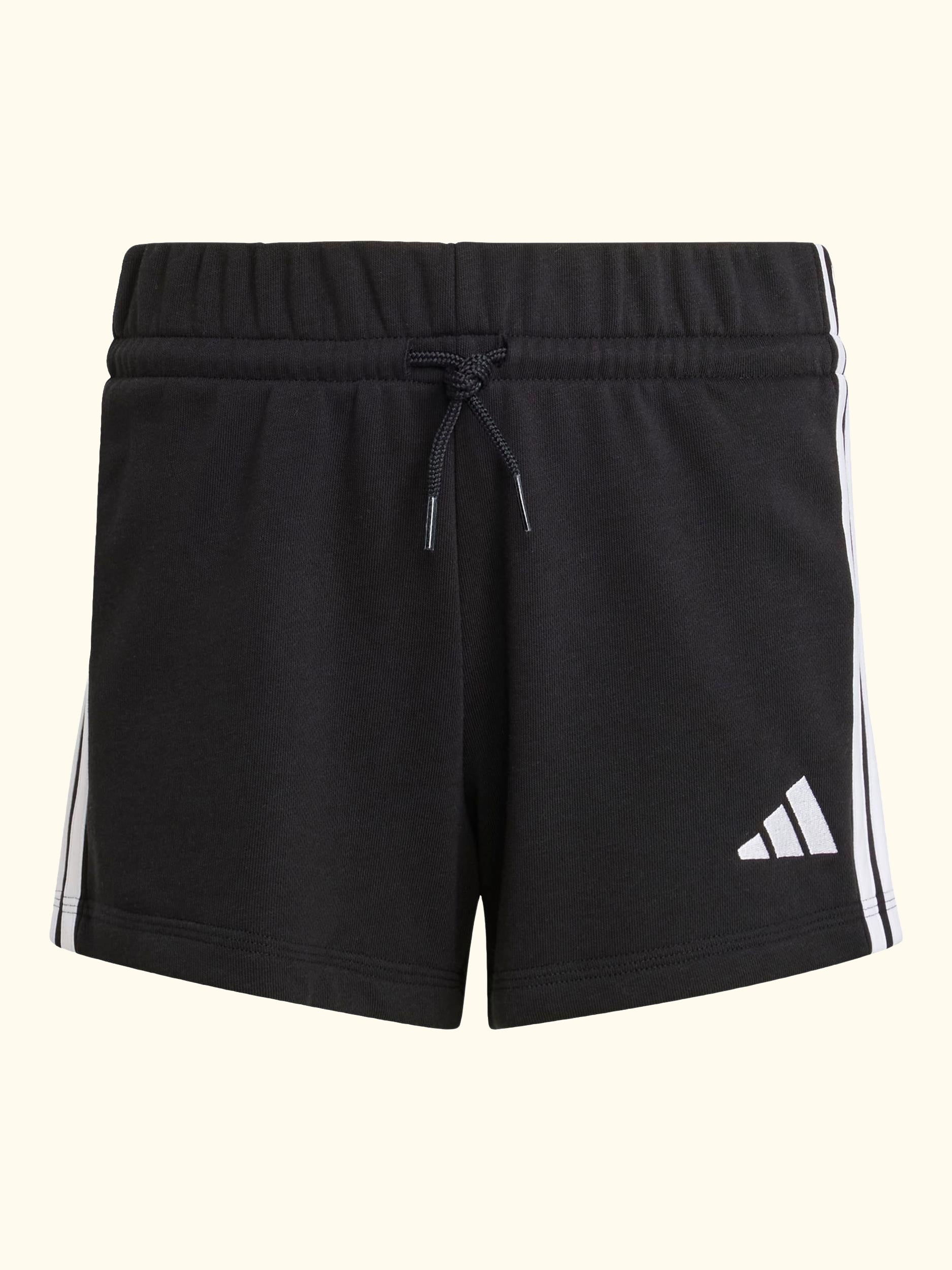 Kids' Classic 3-Stripes Shorts, Black/White