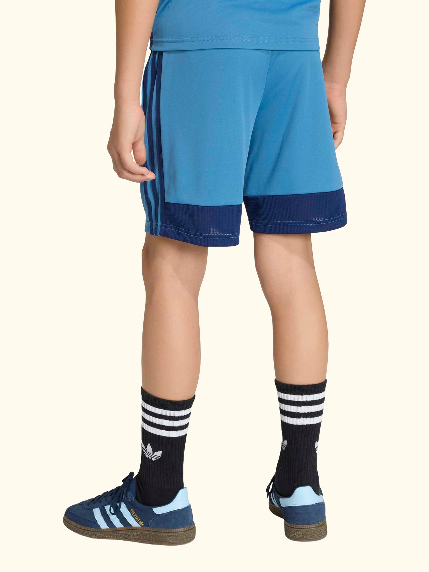 Kids' Tiro 25 Essentials Football Shorts, Dusky Ink/ Dark Blue