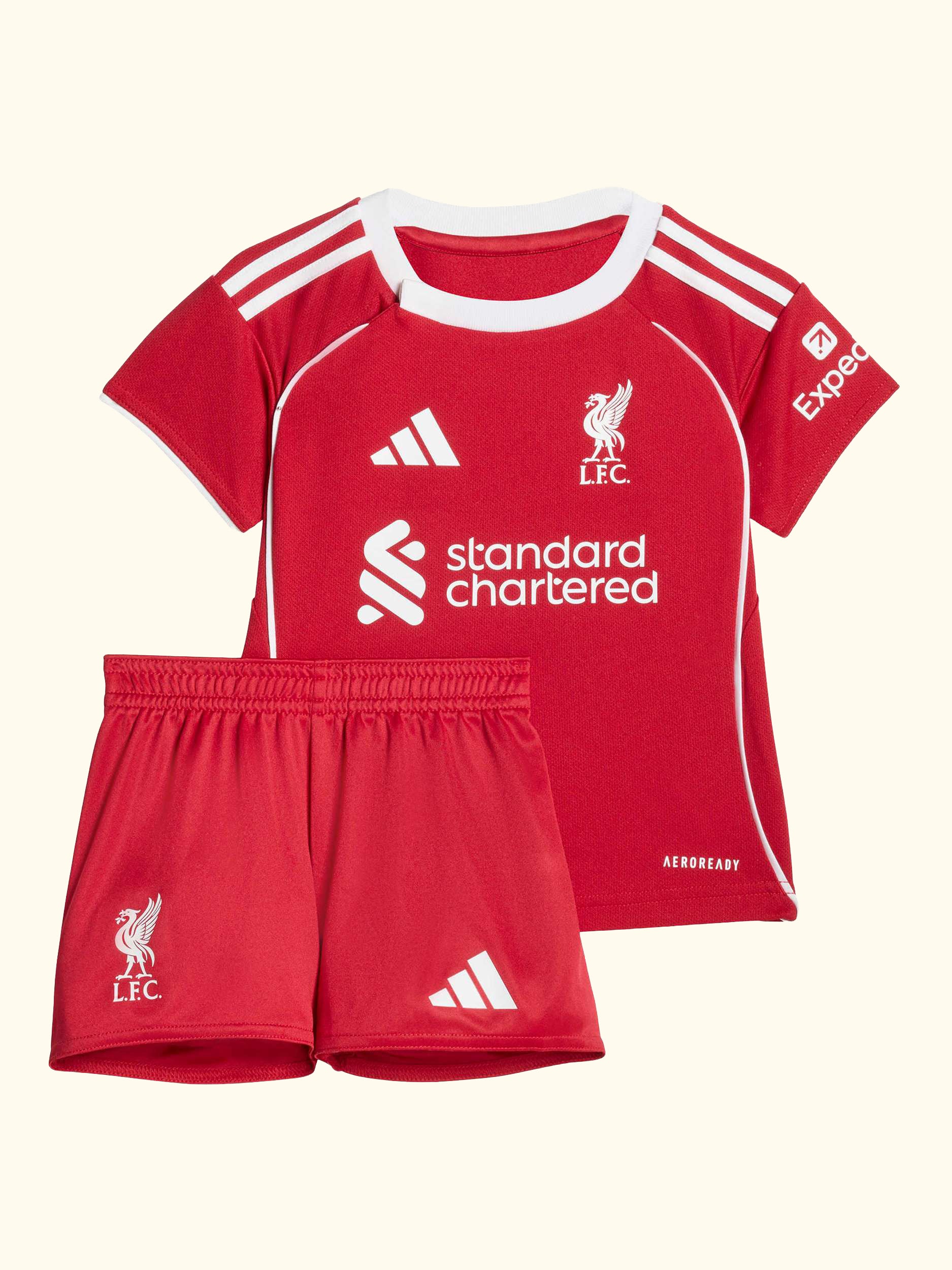 Baby Liverpool FC Football Top & Shorts Set, Strawberry Red