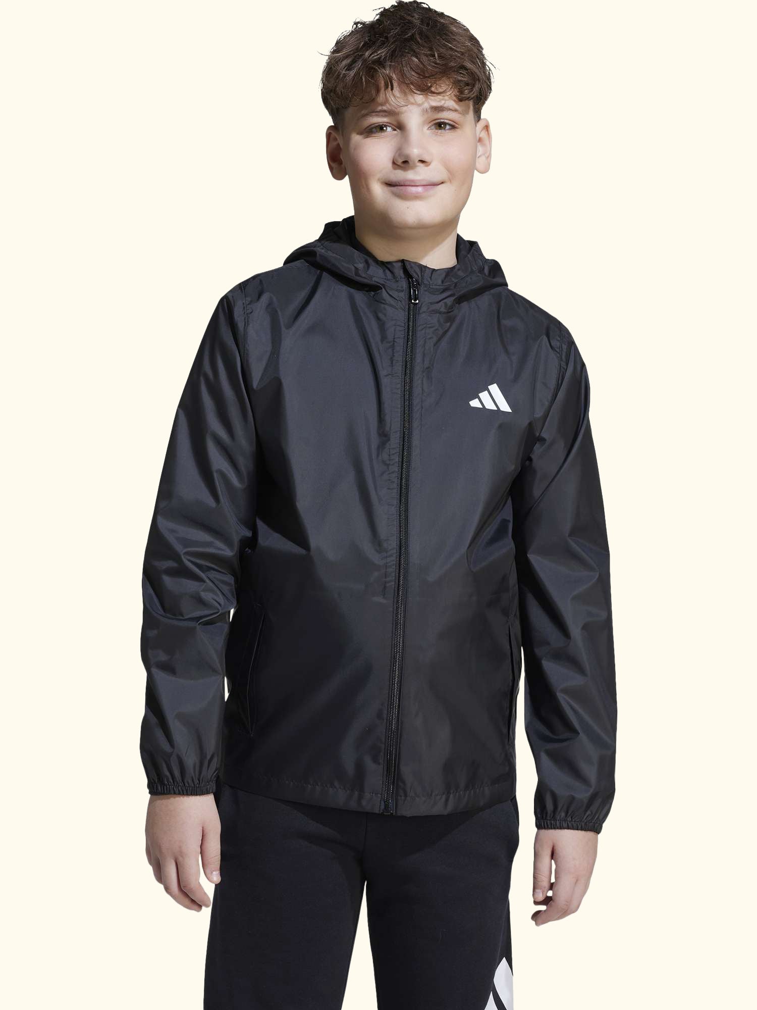 Kids' Waterproof Rain Jacket, Black