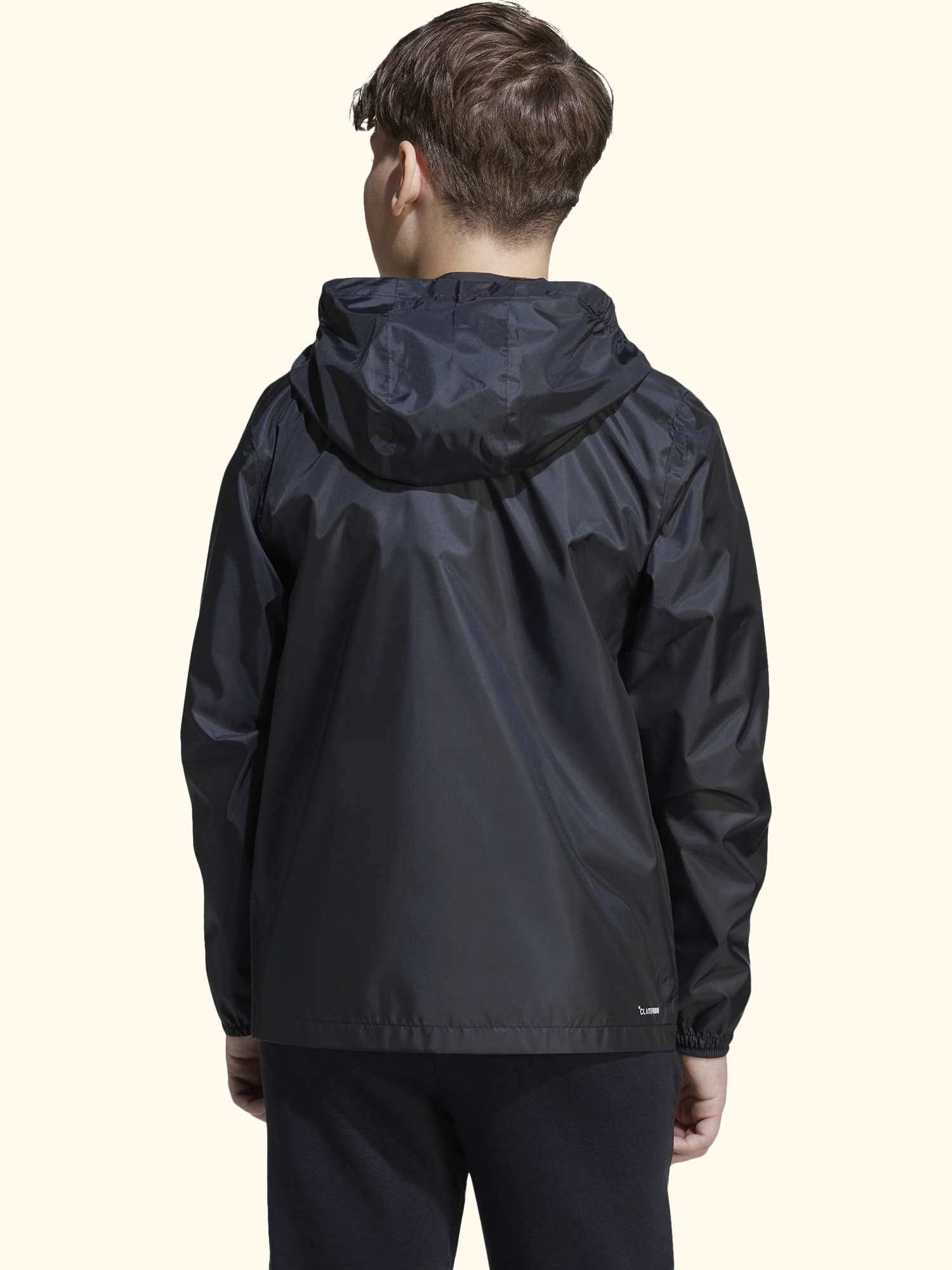 Kids' Waterproof Rain Jacket, Black