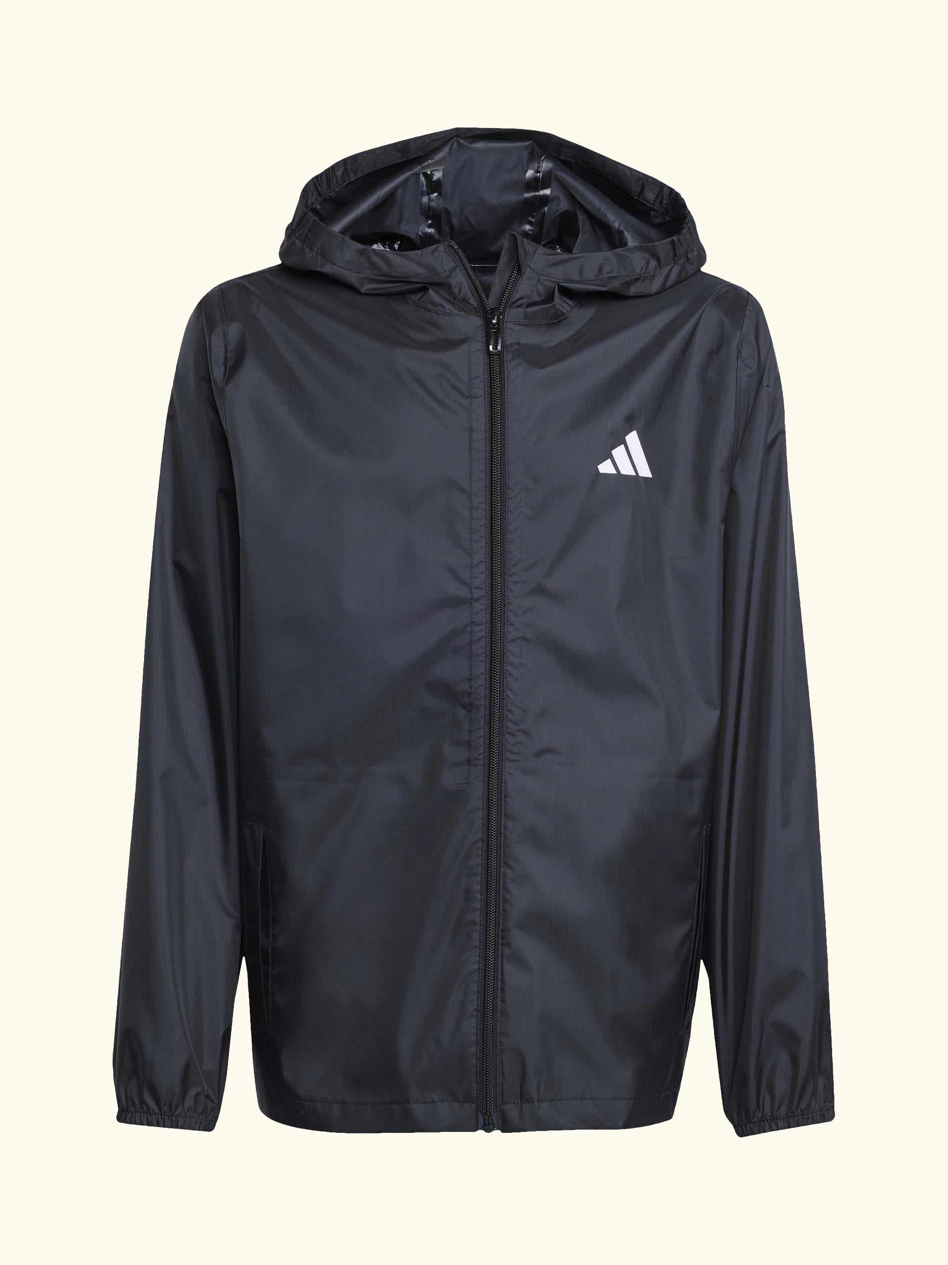 Kids' Waterproof Rain Jacket, Black