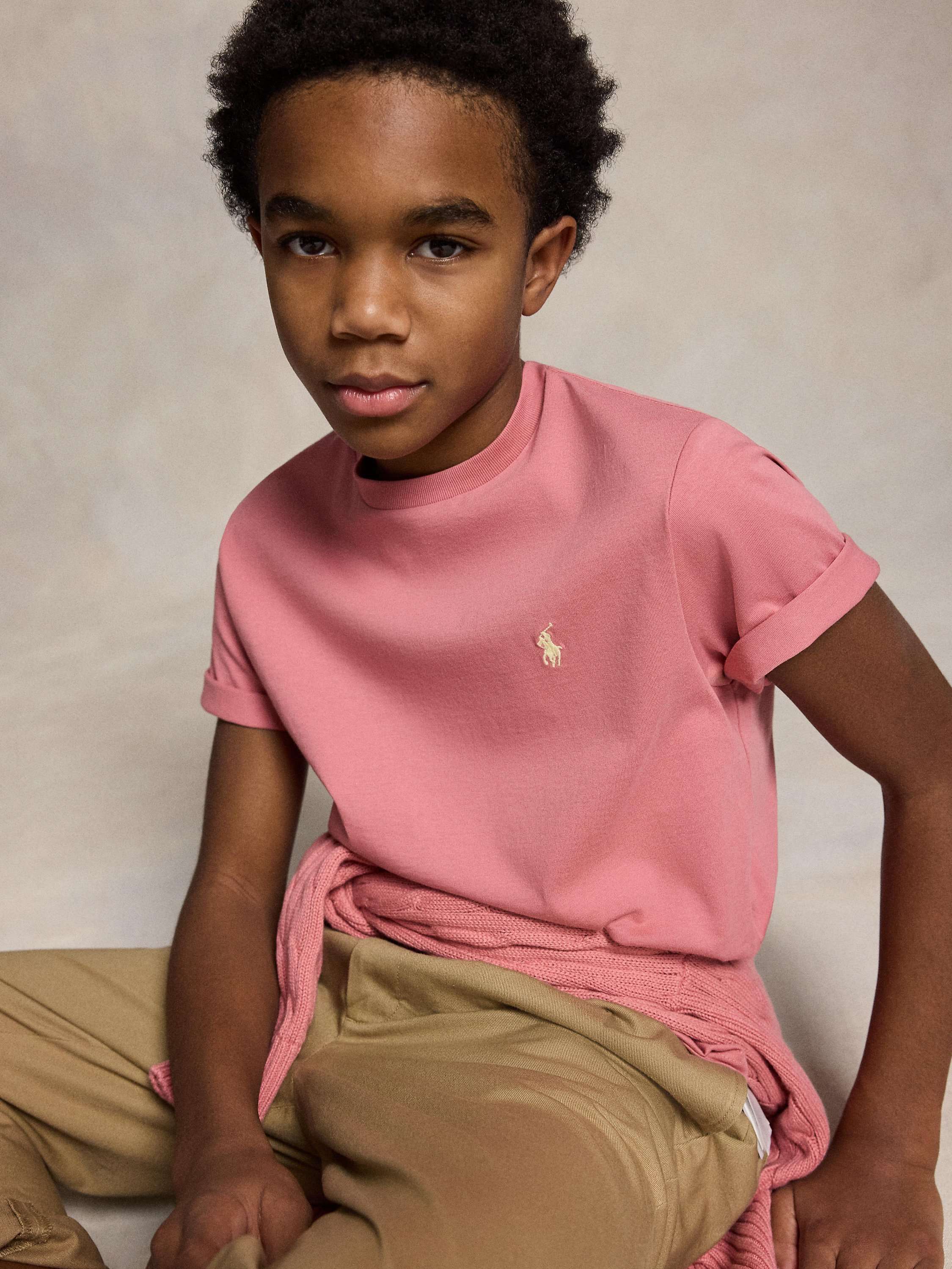 Kids' Cotton Crew Neck T-Shirt, Desert Rose