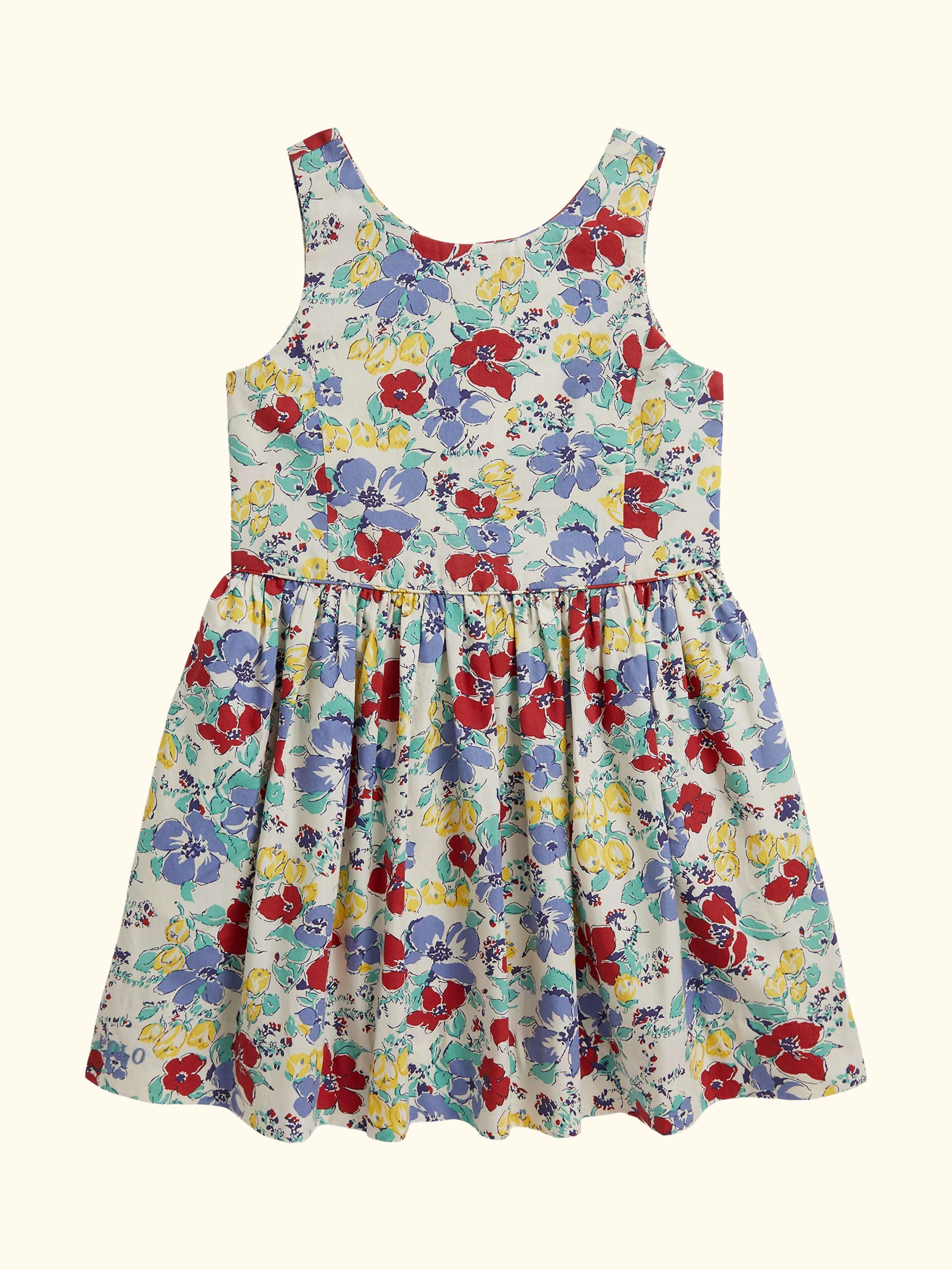 Kids' Fit & Flare Linnea Floral Dress, Blue Multi