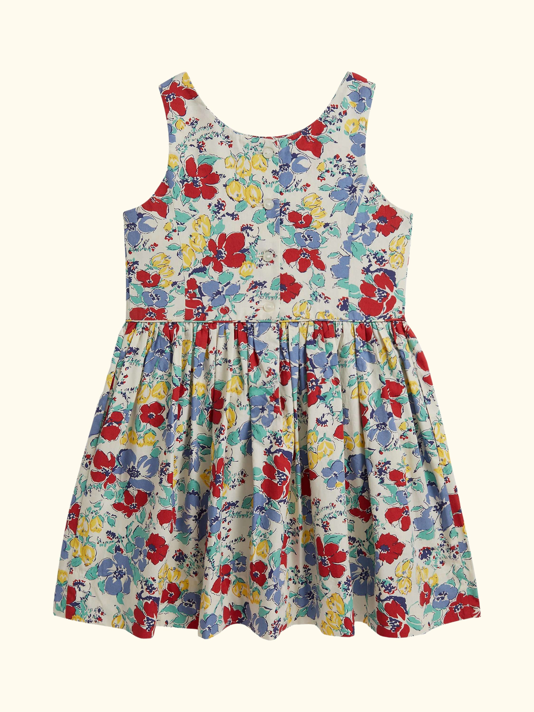 Kids' Fit & Flare Linnea Floral Dress, Blue Multi