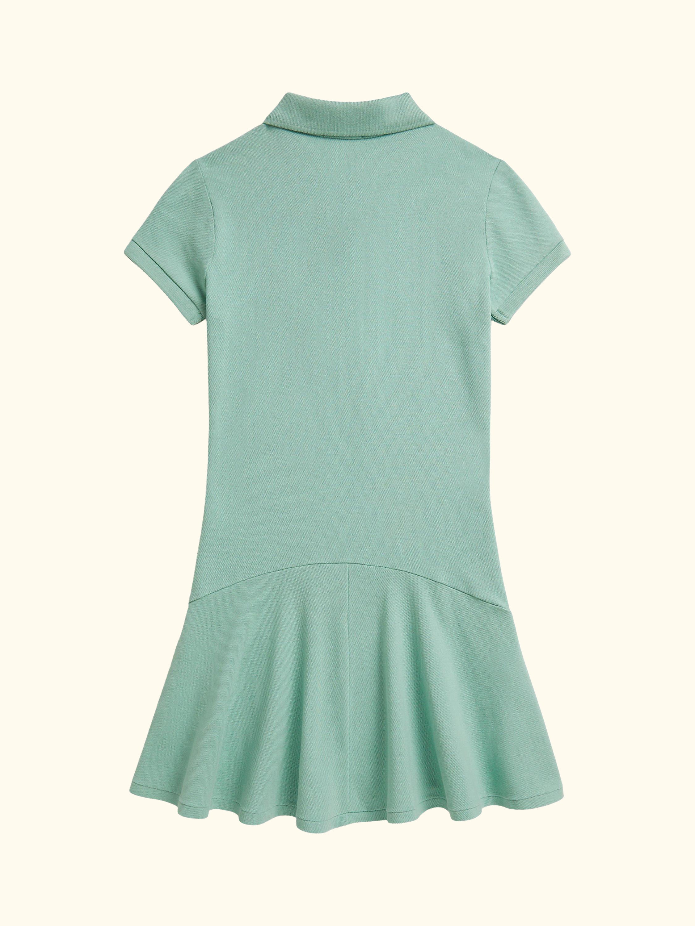 Polo Ralph Lauren Kids' Cotton Mesh Shirt Dress, Green
