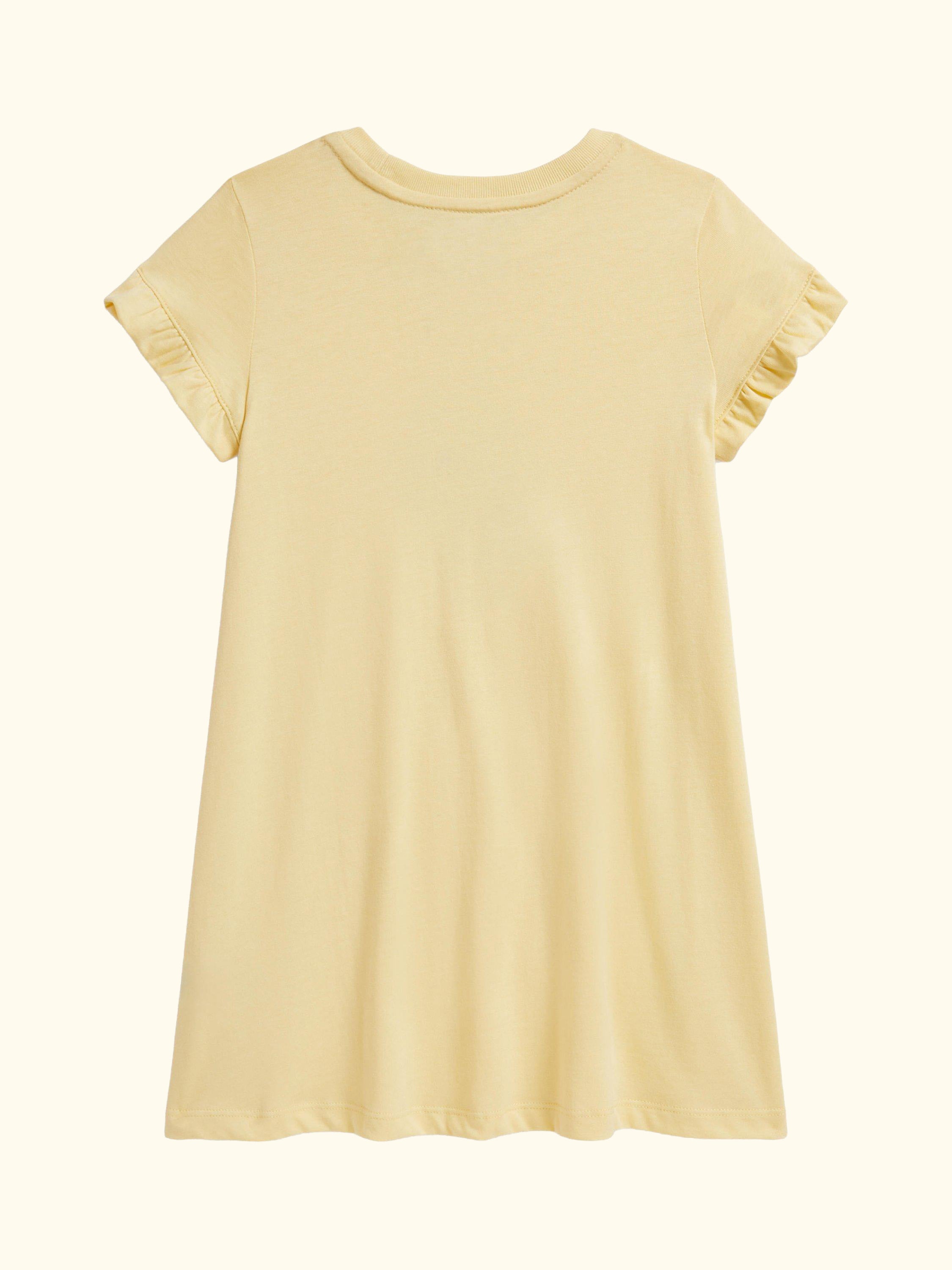 Kids' Polo Bear Knitted T-Shirt Dress, Yellow