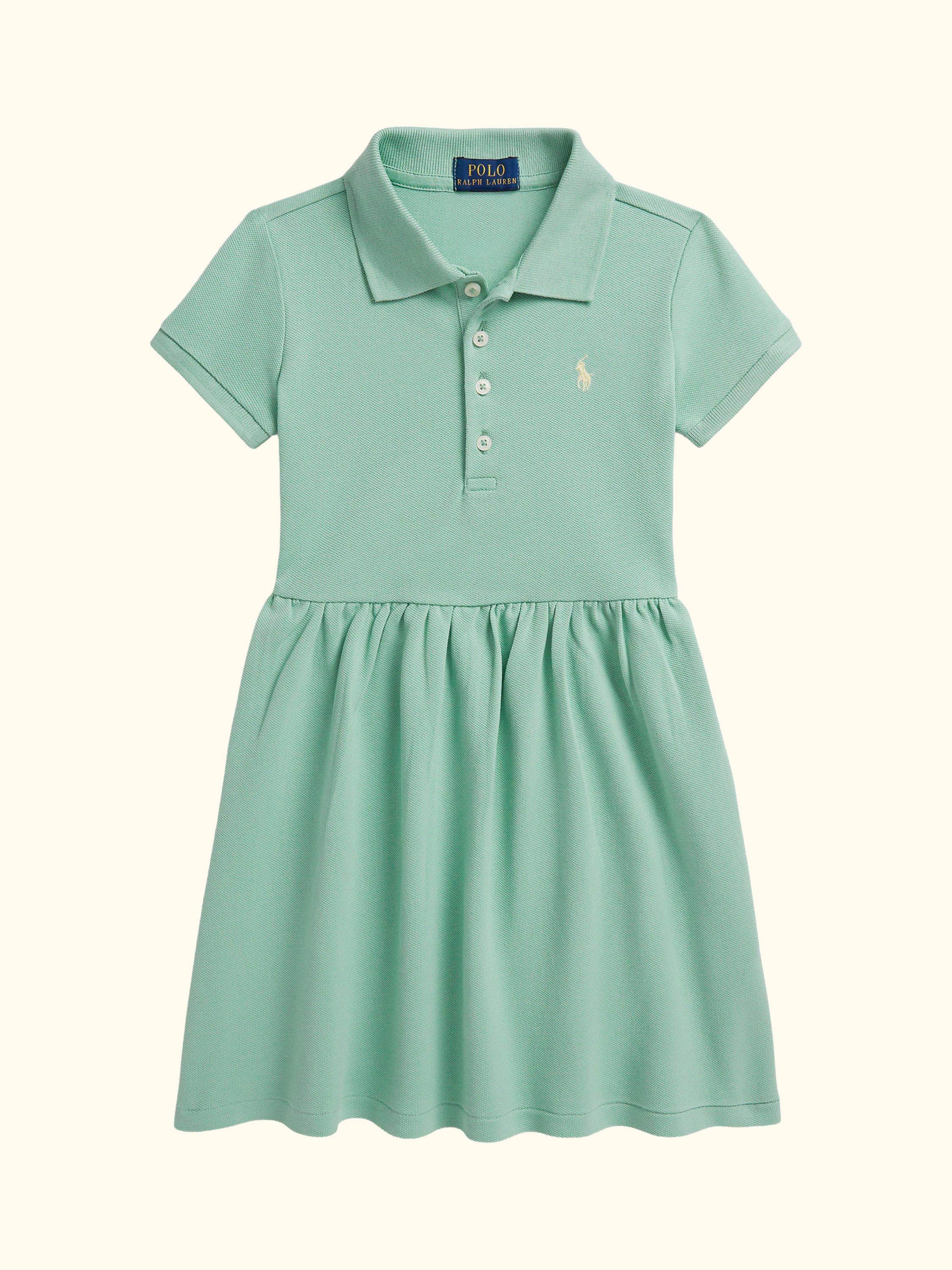 Kids' Polo Shirt Day Dress, Green