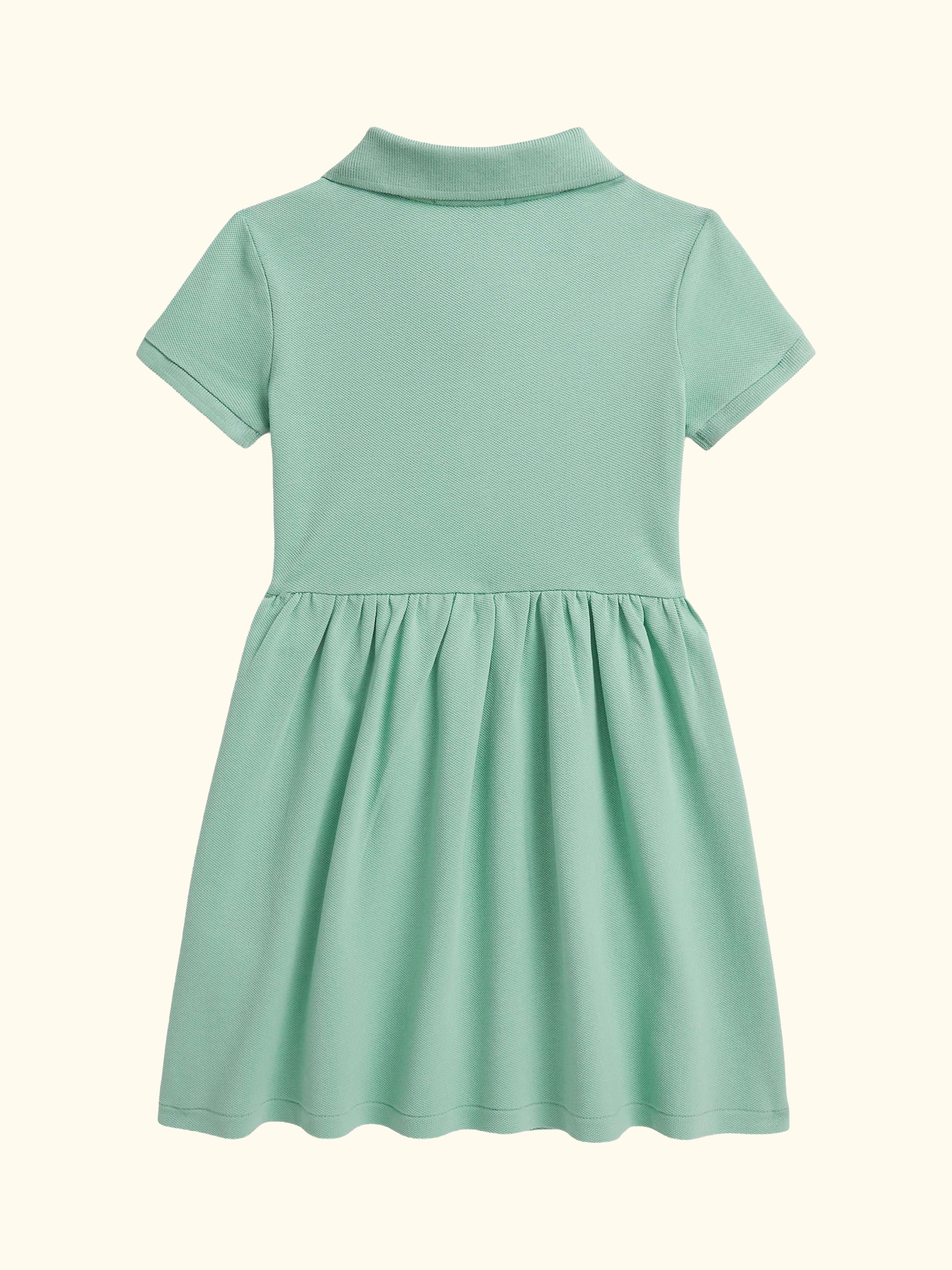 Kids' Polo Shirt Day Dress, Green