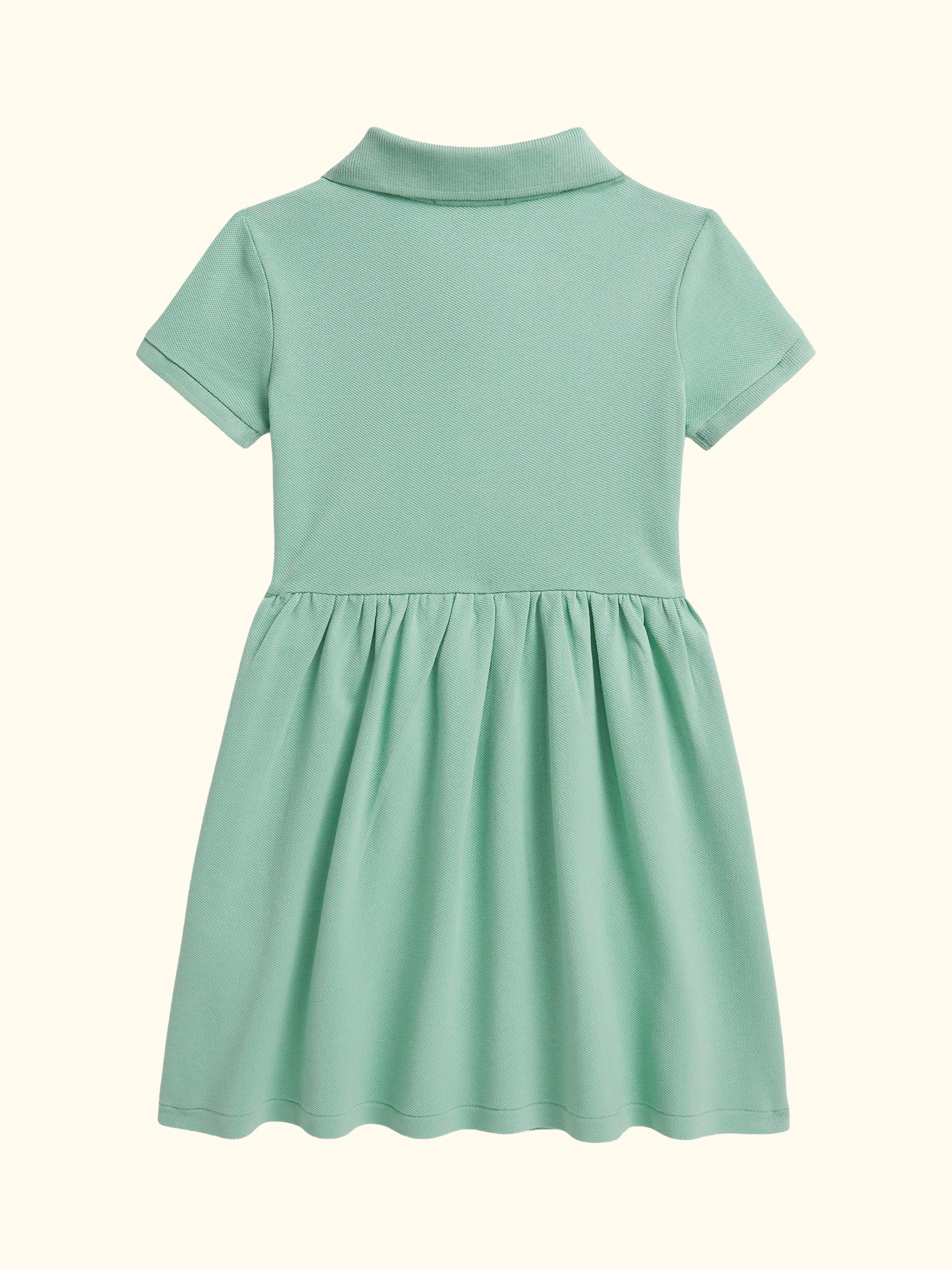Kids' Polo Shirt Day Dress, Green