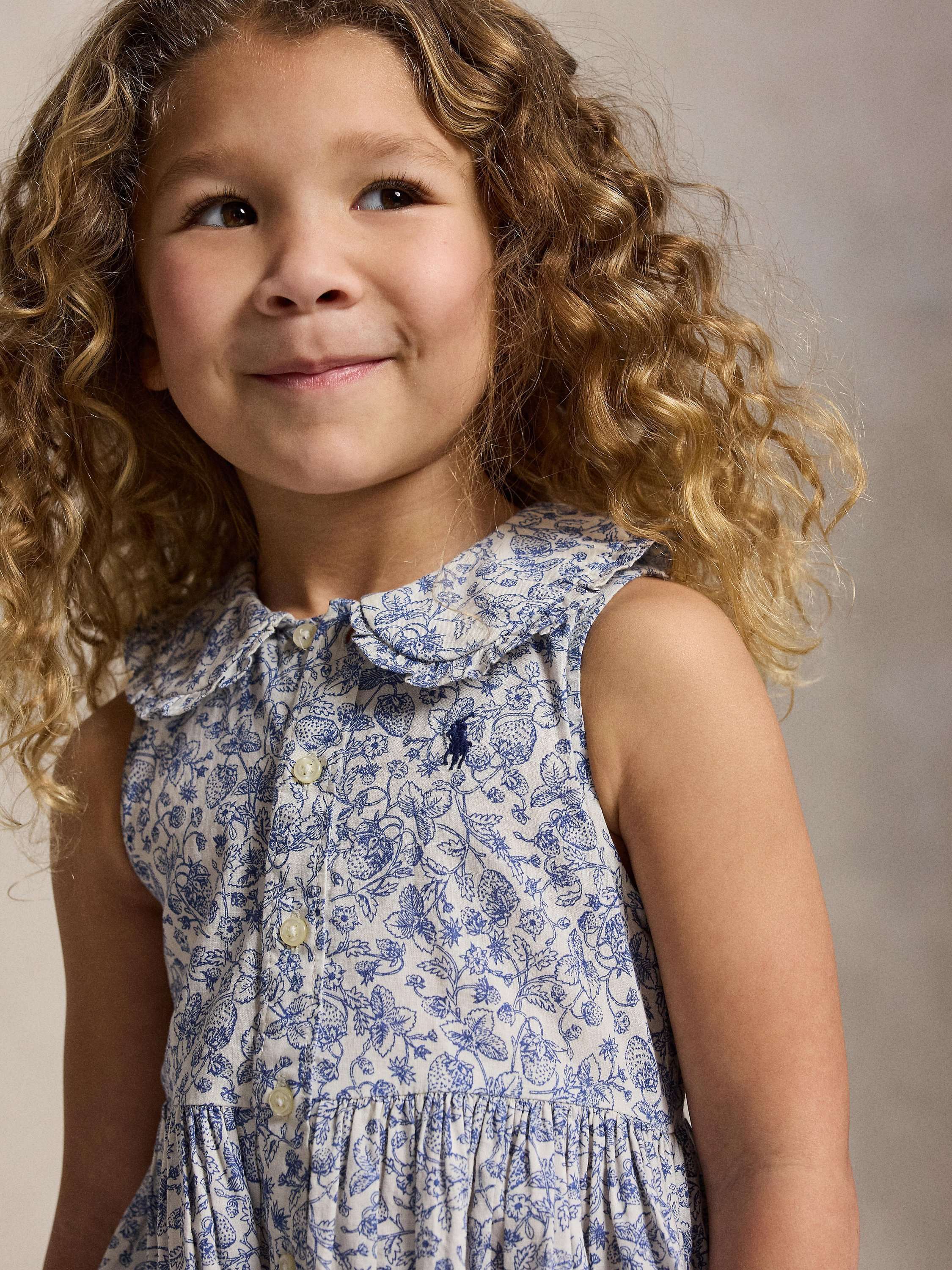 Polo Ralph Lauren Kids' Cotton Woven Strawberry Fields Dress, Multi