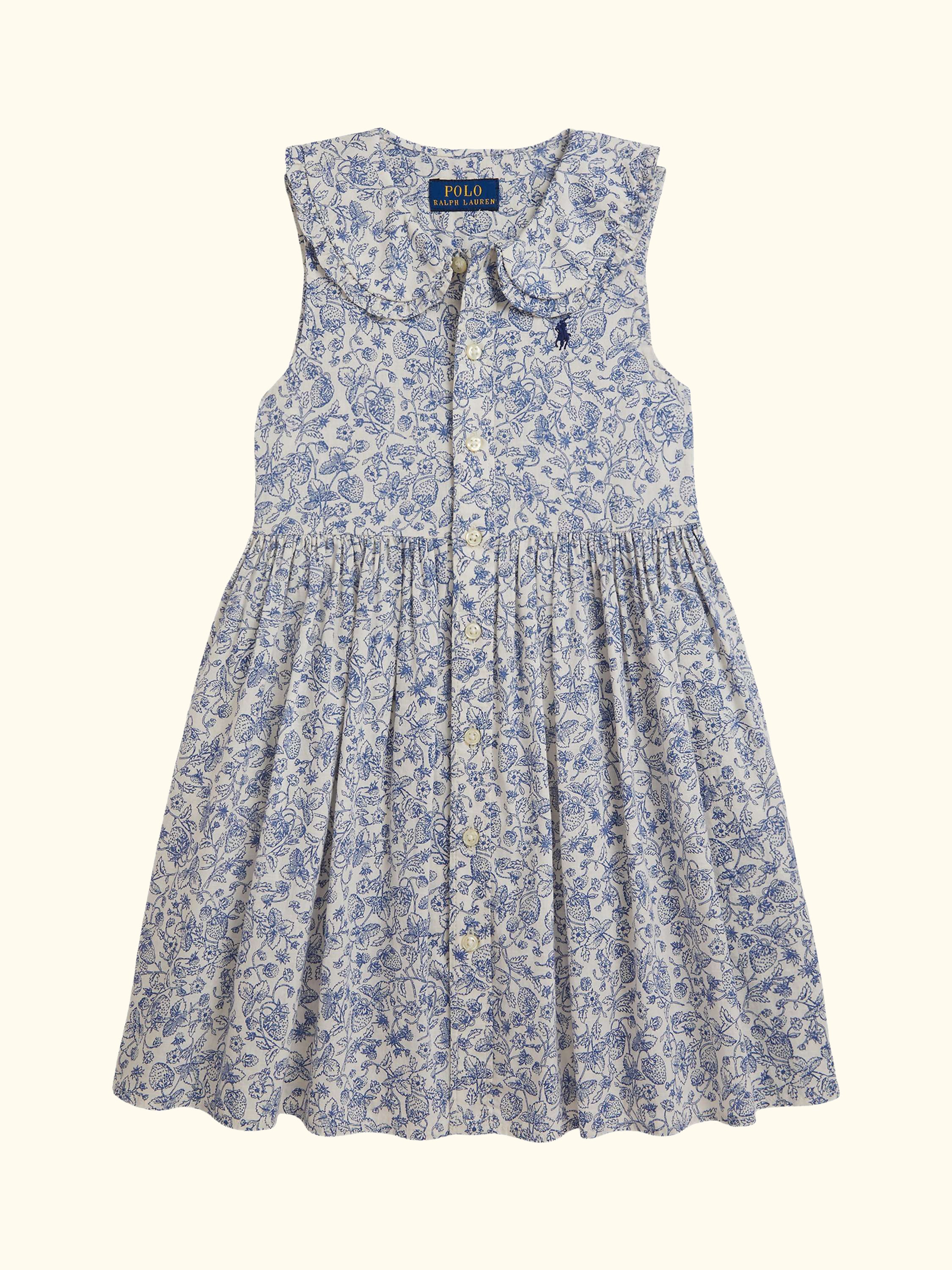 Polo Ralph Lauren Kids' Cotton Woven Strawberry Fields Dress, Multi