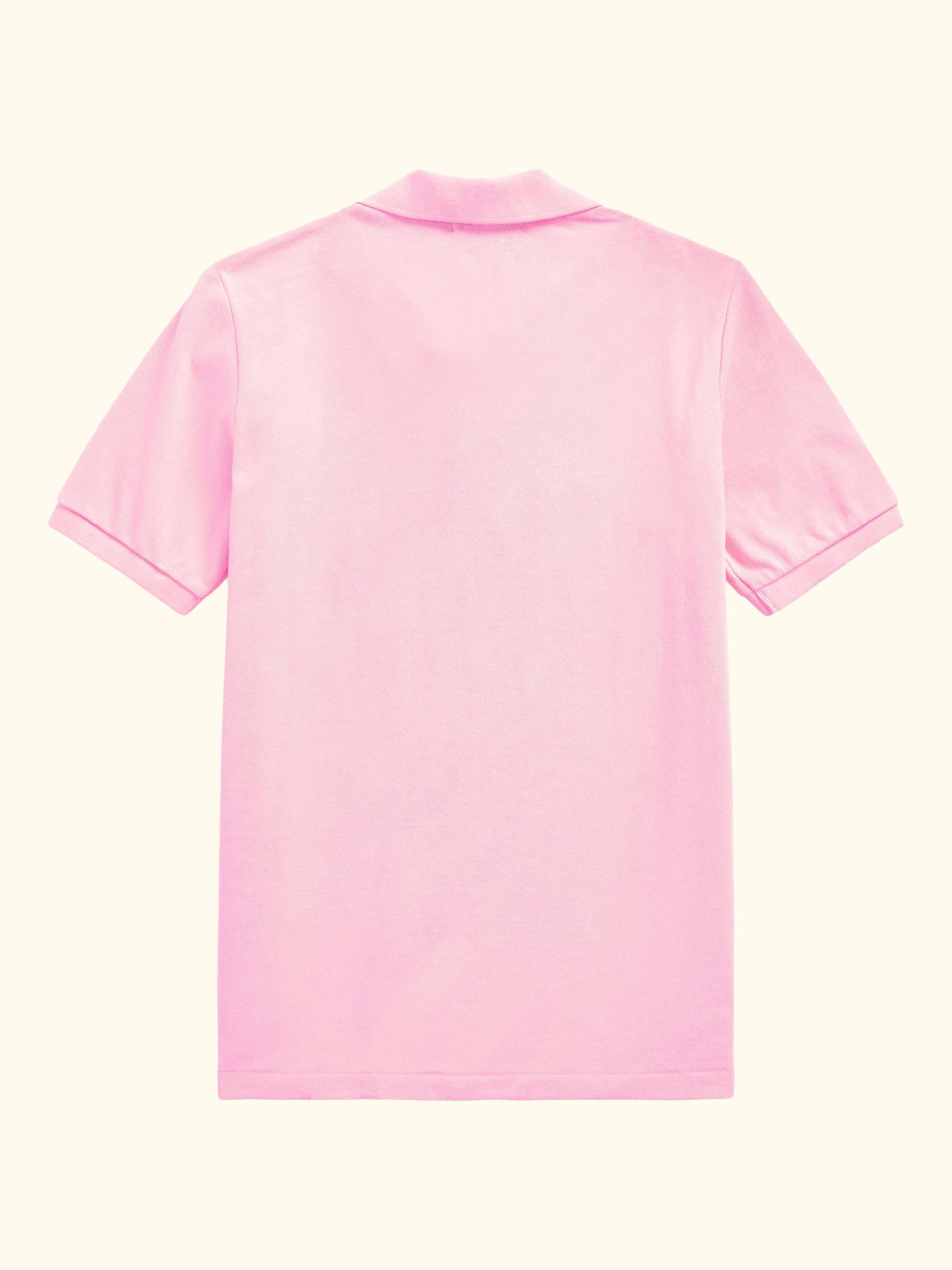 Kids' Pure Cotton Short Sleeved Polo Shirt, Pink