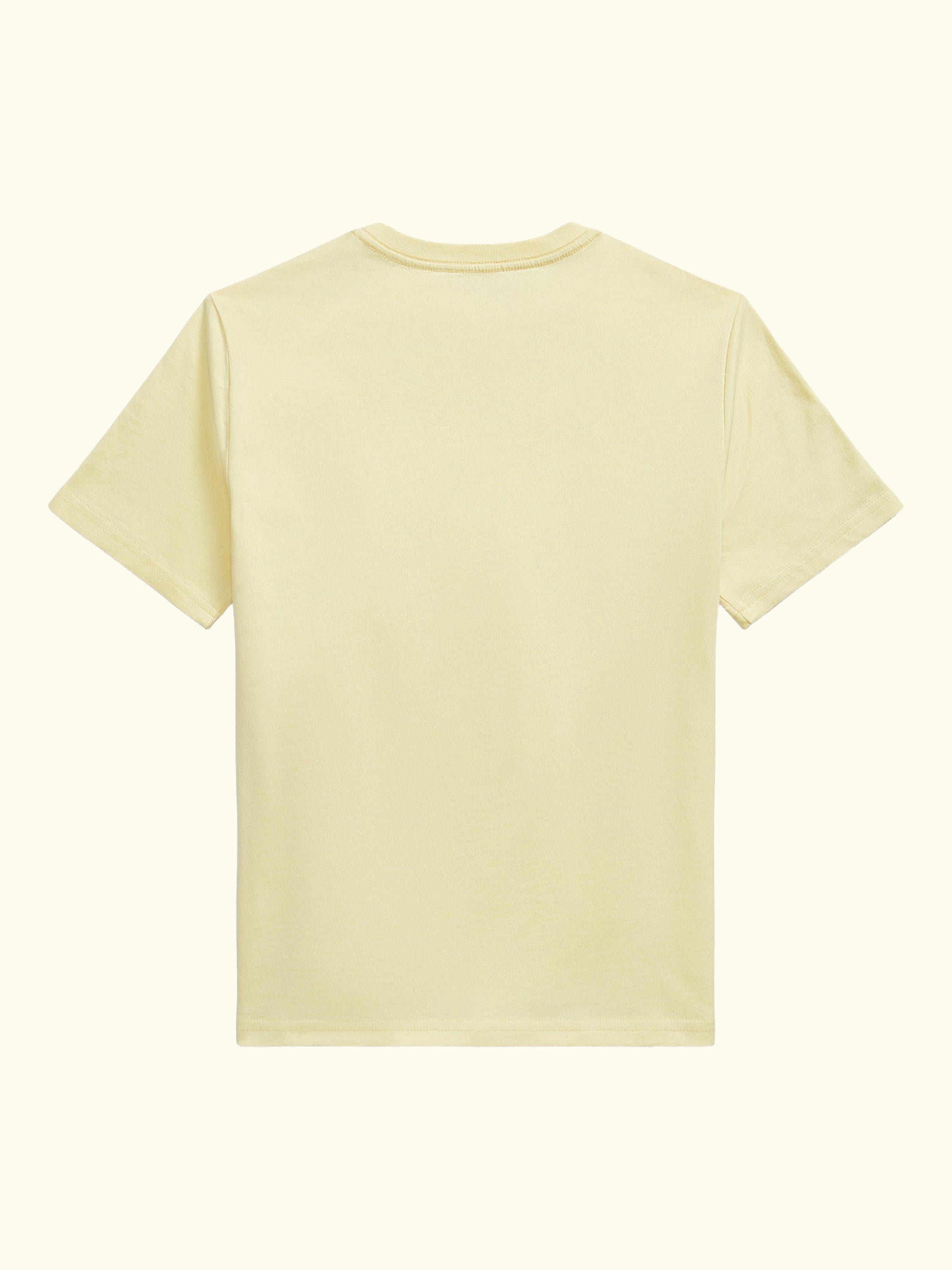 Kids' Pure Cotton Short Sleeved T-Shirt, T-bird Yellow