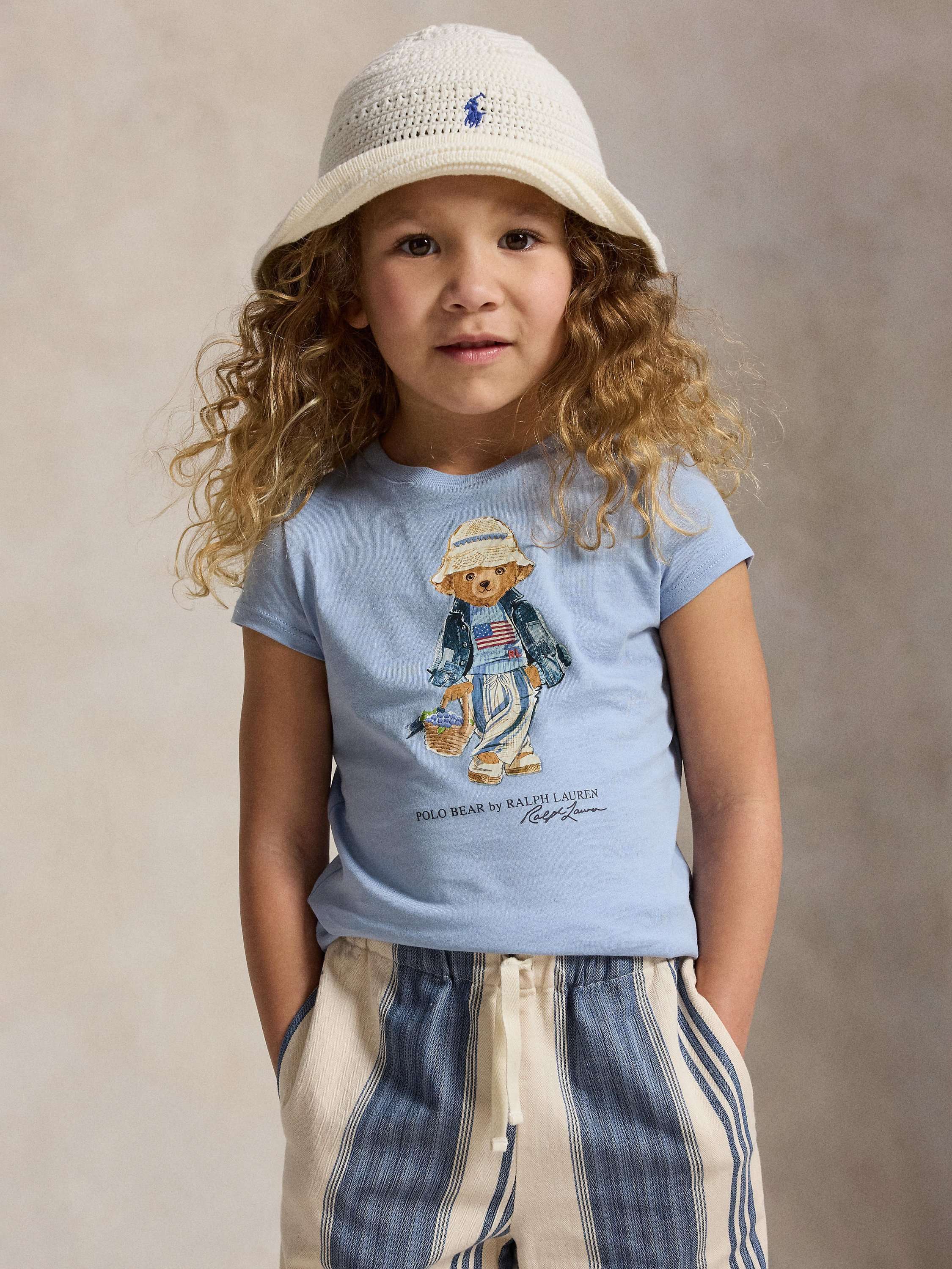Polo Ralph Lauren Kids' Polo Bear T-Shirt, Estate Blue