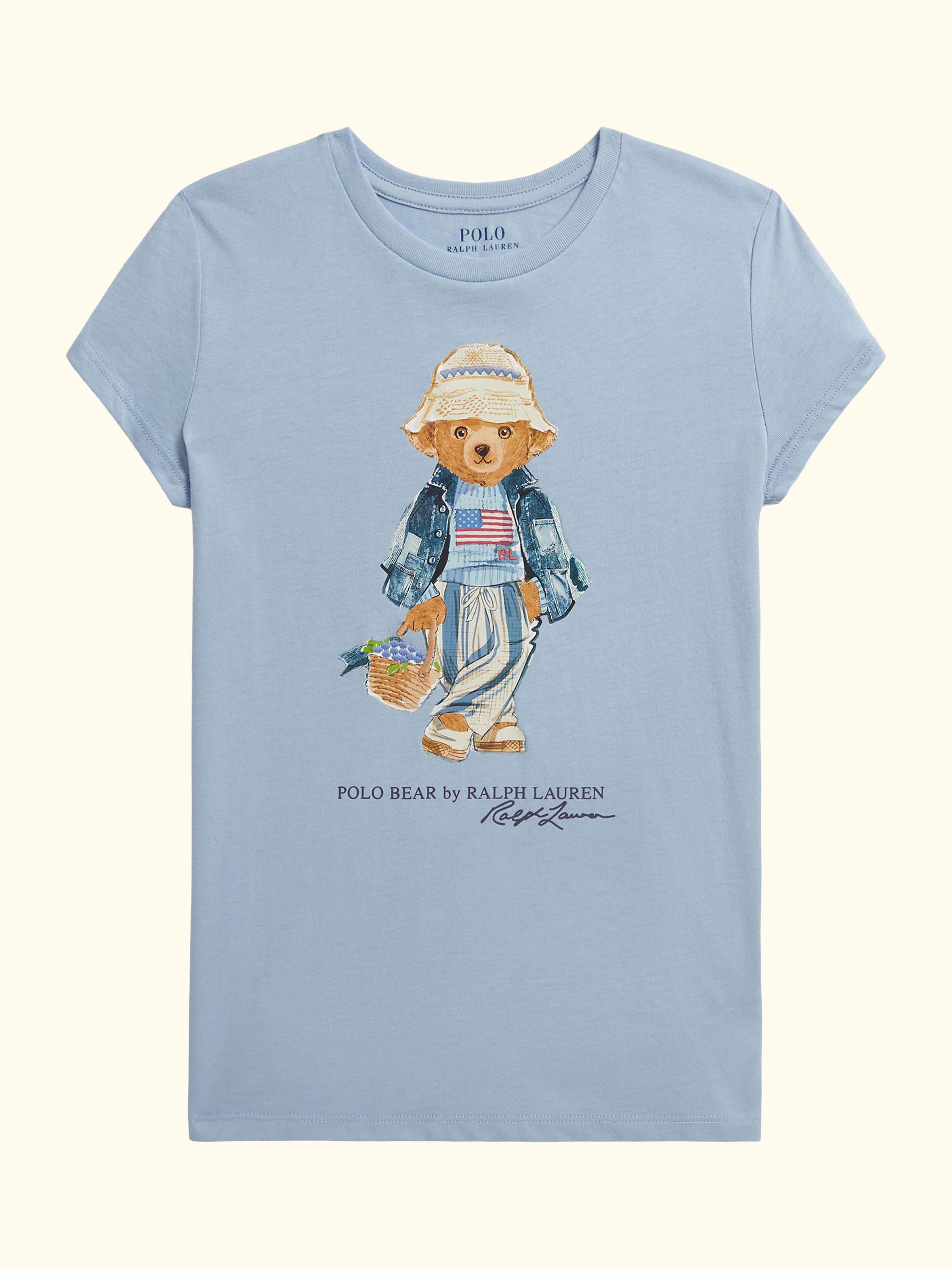 Kids' Polo Bear T-Shirt, Estate Blue