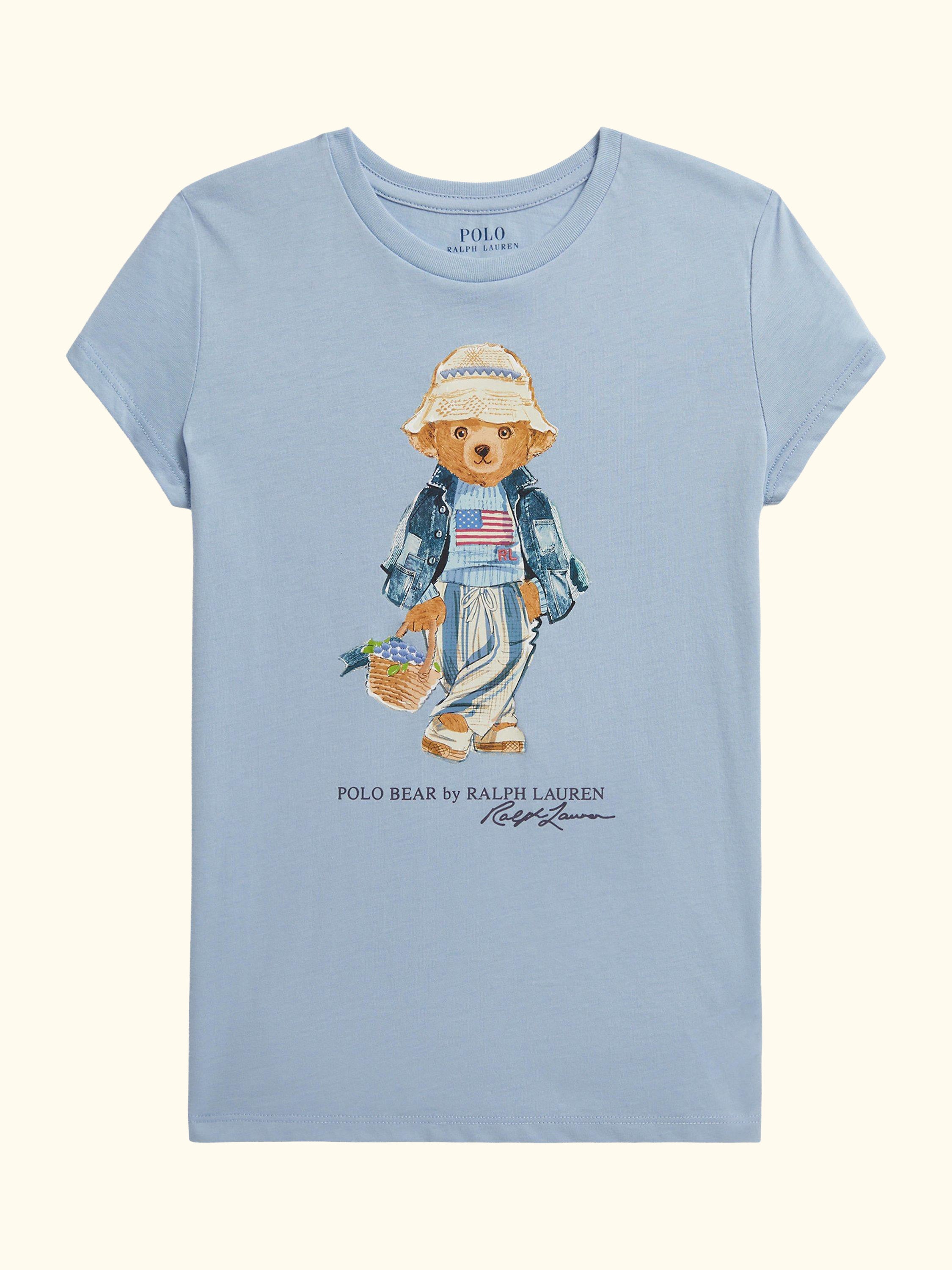 Kids' Polo Bear T-Shirt, Estate Blue