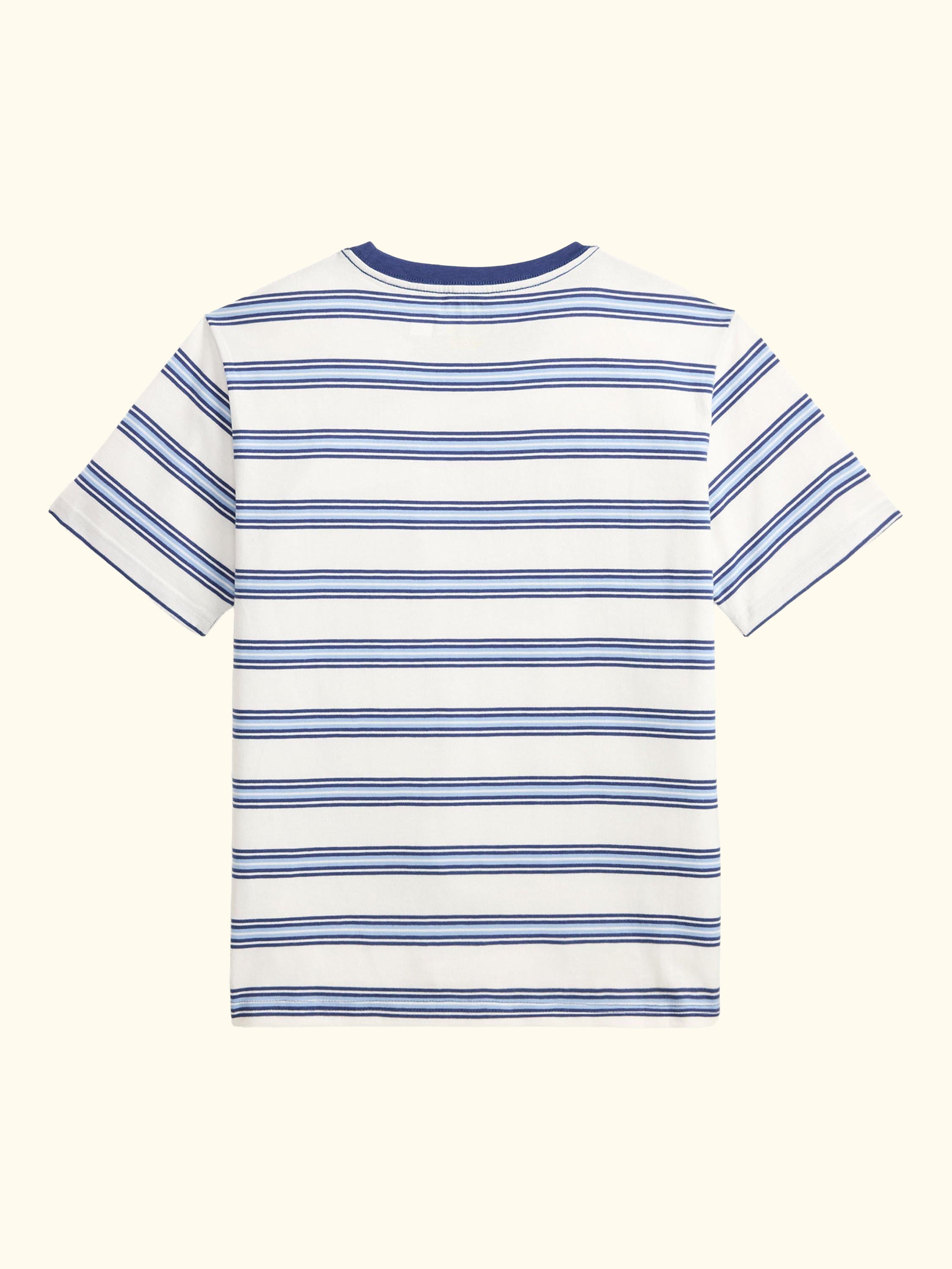 Kids' Short Sleeve Striped T-Shirt, Deckwash W