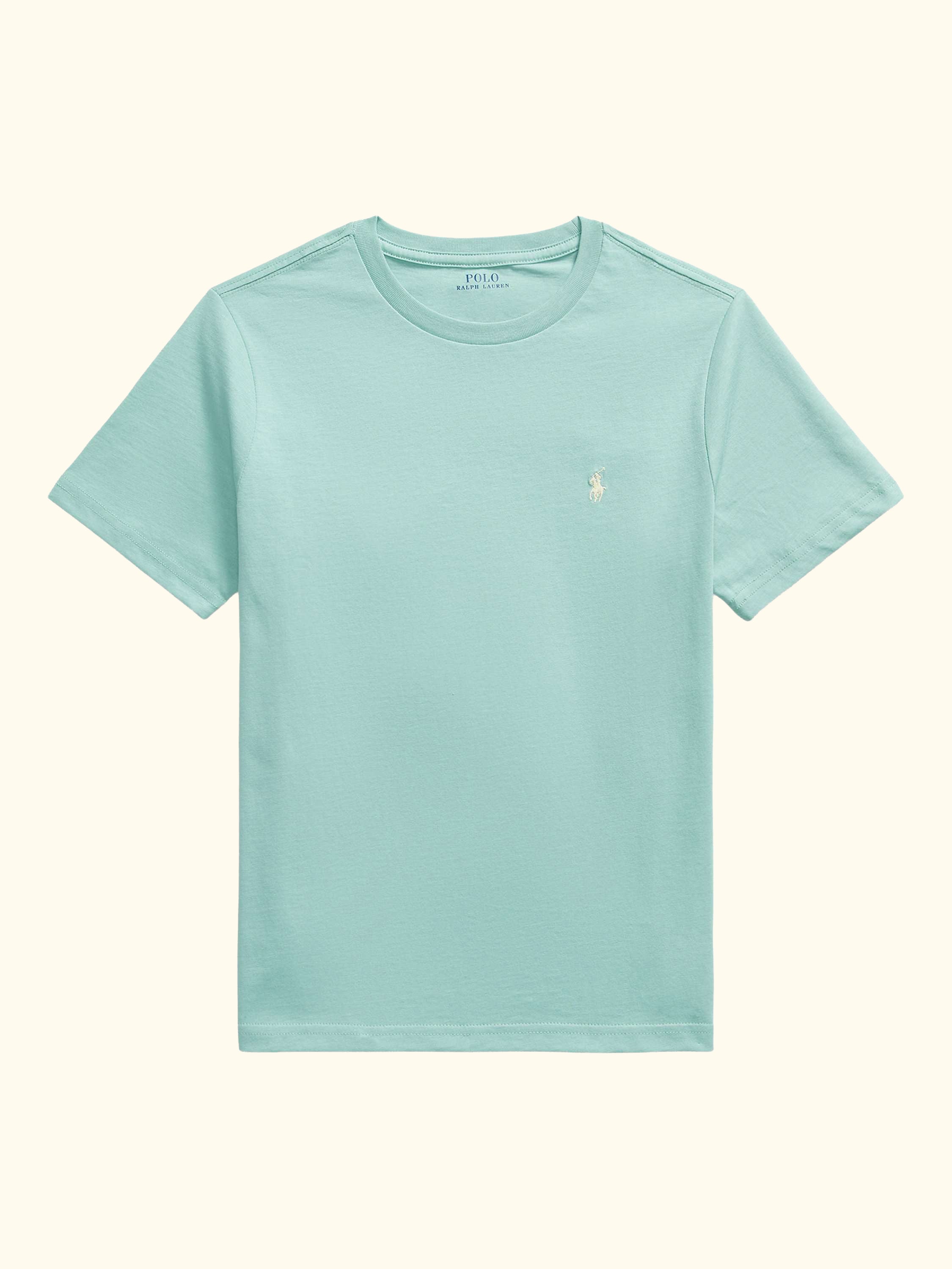 Kids' Pure Cotton Short Sleeved T-Shirt, Celadon