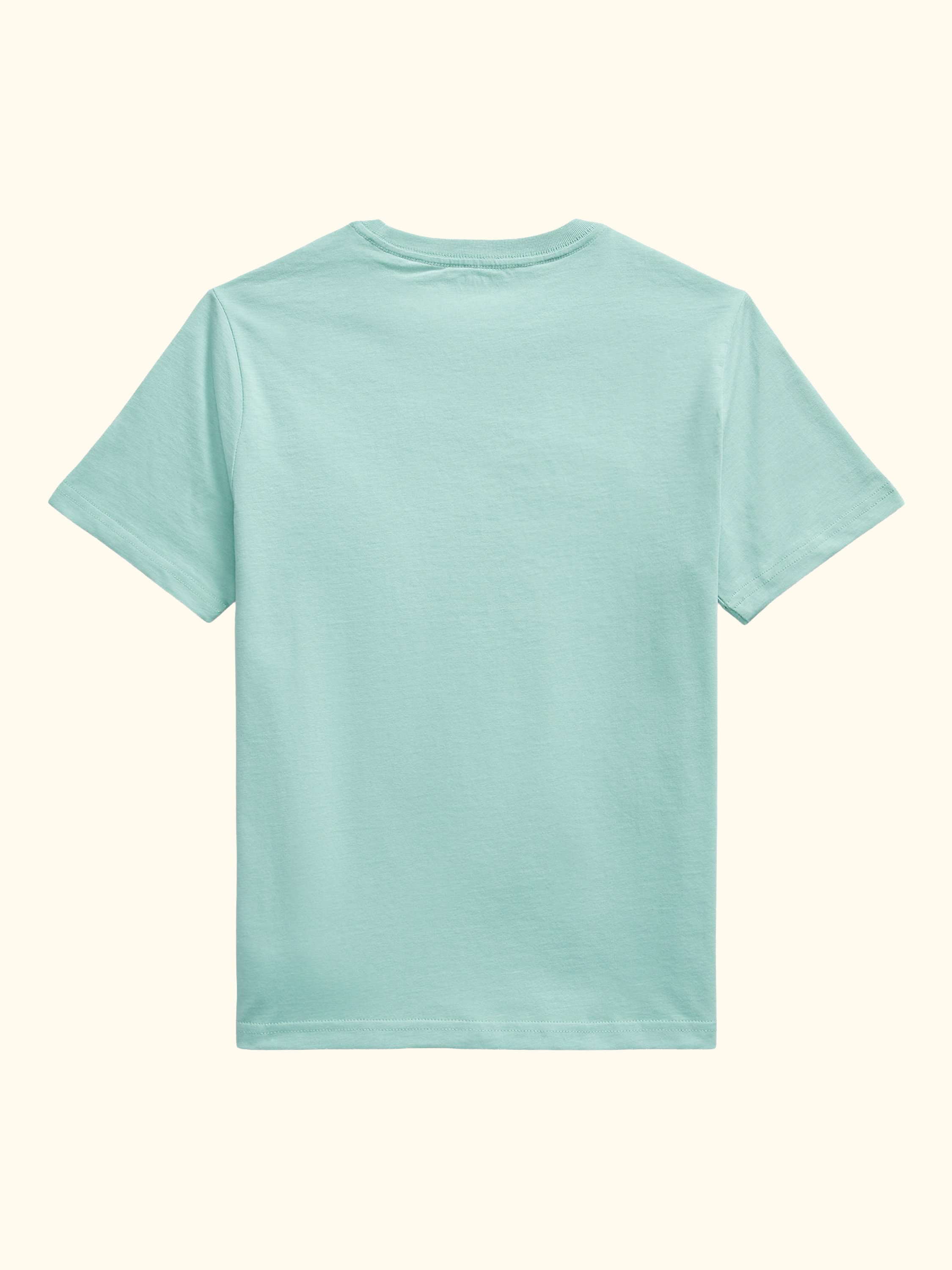 Kids' Pure Cotton Short Sleeved T-Shirt, Celadon
