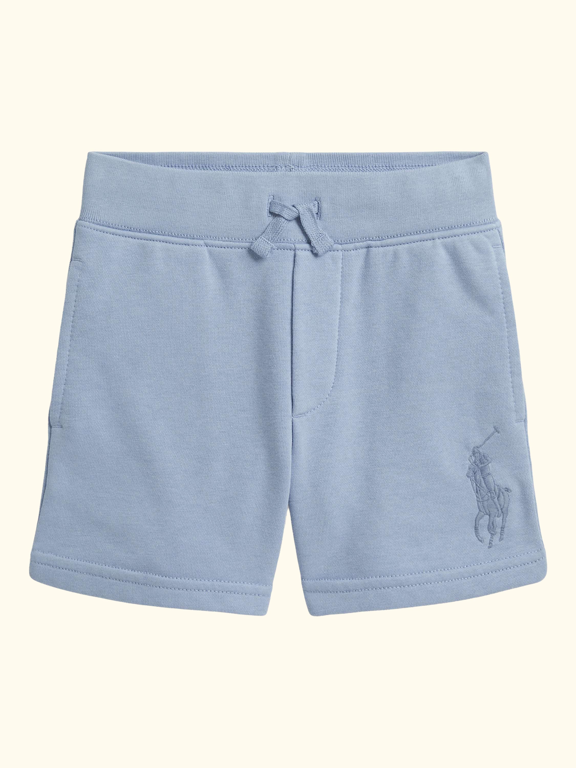 Kids' French Terry Drawstring Shorts, Estate Blue