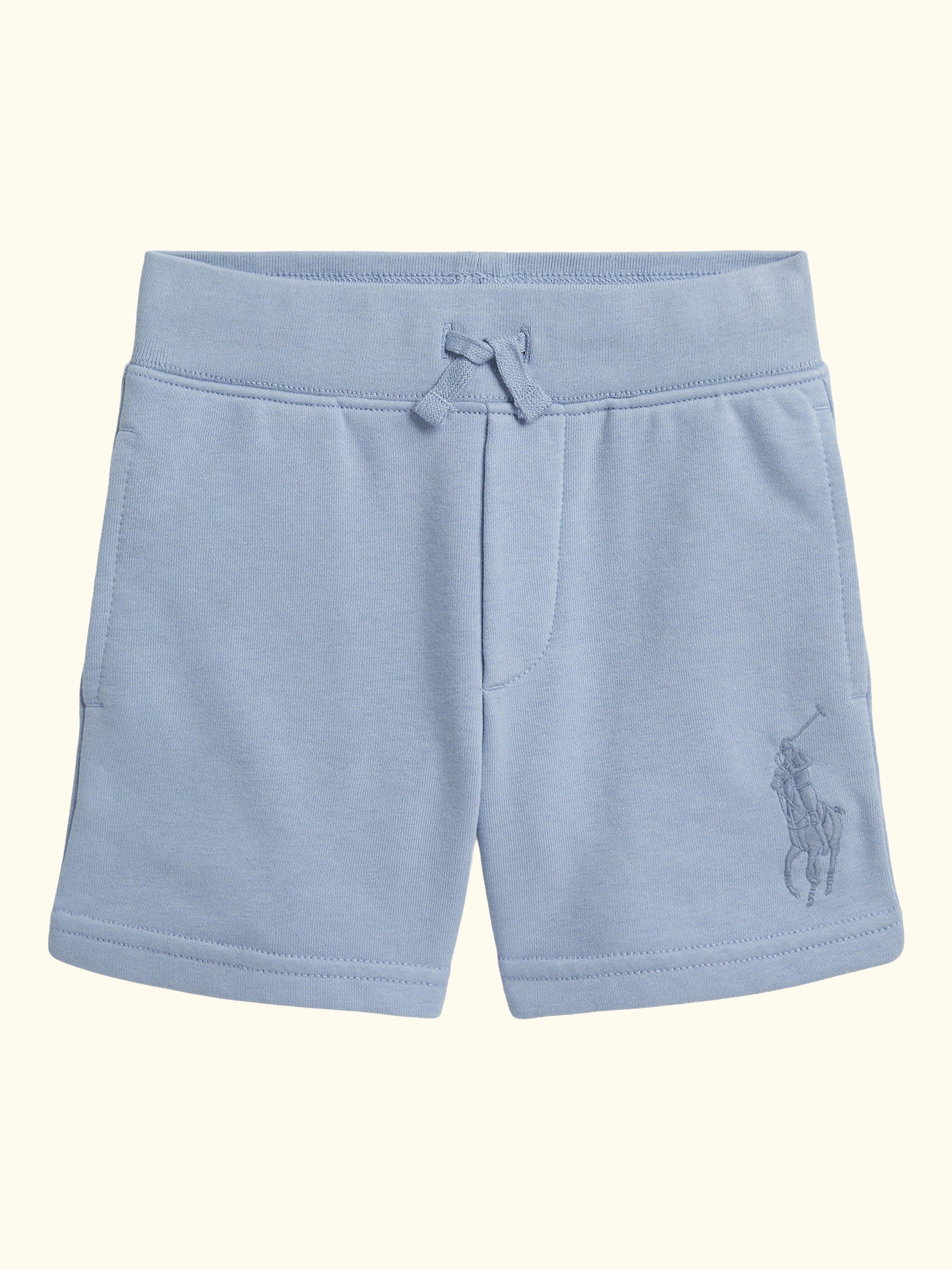 Kids' French Terry Drawstring Shorts, Estate Blue