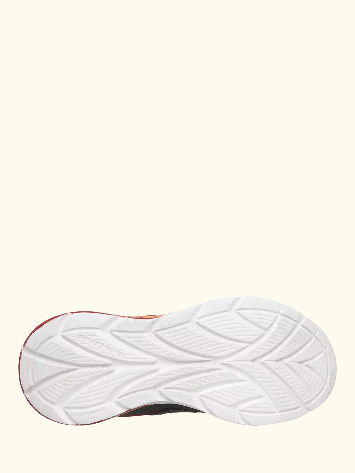 Skechers Kids' S-Lights Flex-Glow Ultra Trainers, Charcoal/Red