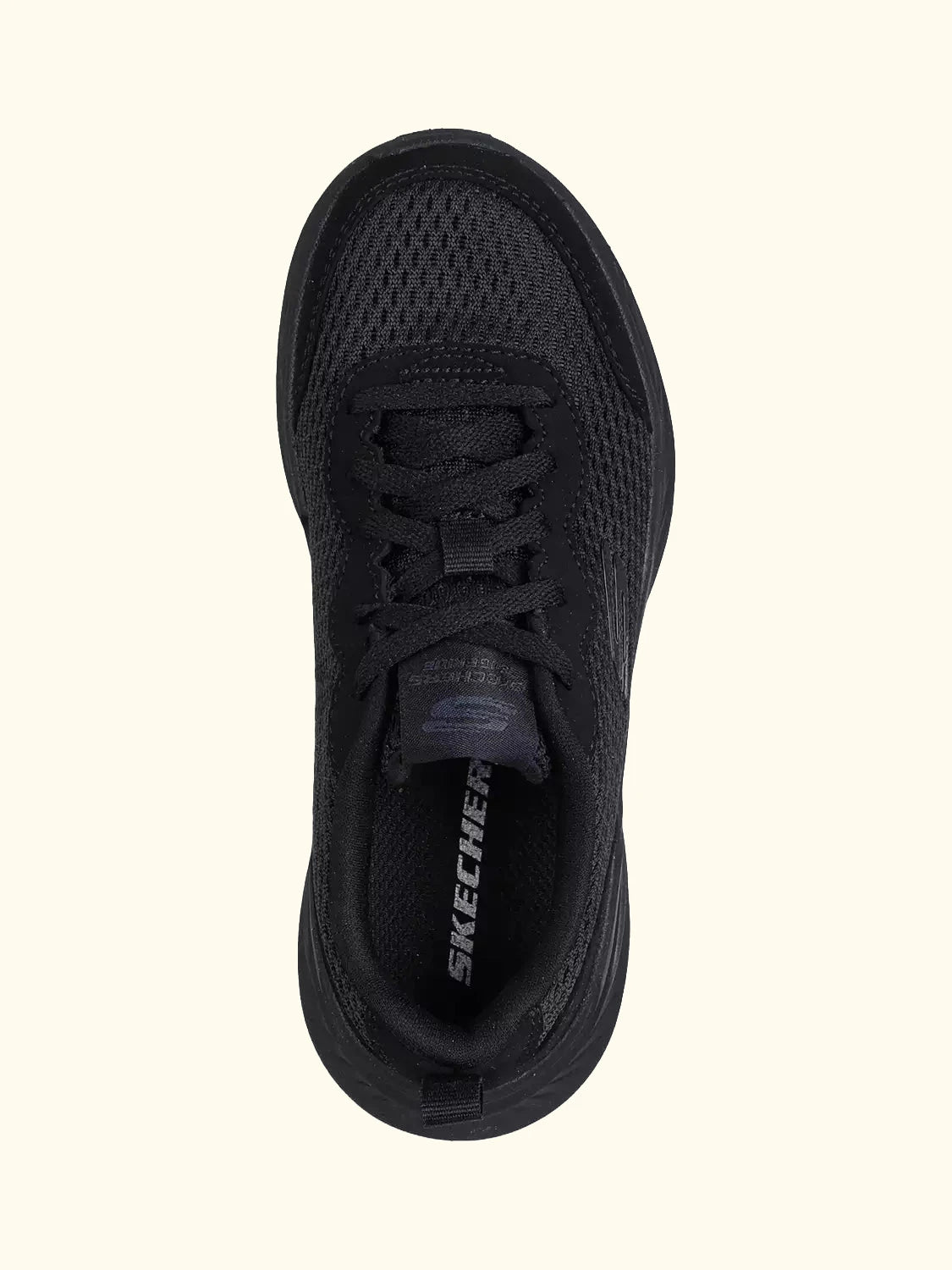 Skechers Kids' Edgeride Rekze Mesh Lace Up Trainers, Black