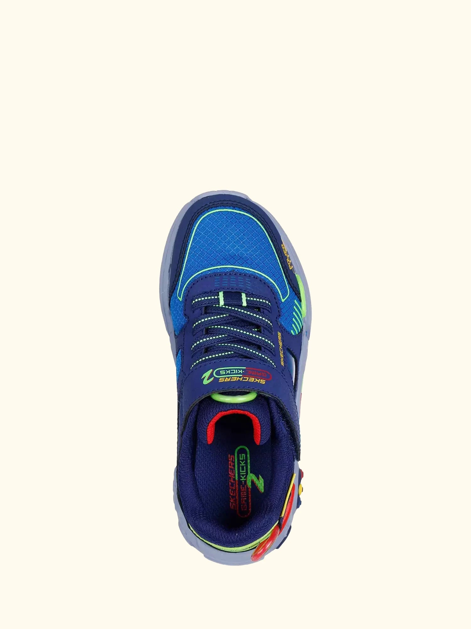 Skechers Kids' Game Kicks Gametronix 2.0 Trainers, Navy/Multi