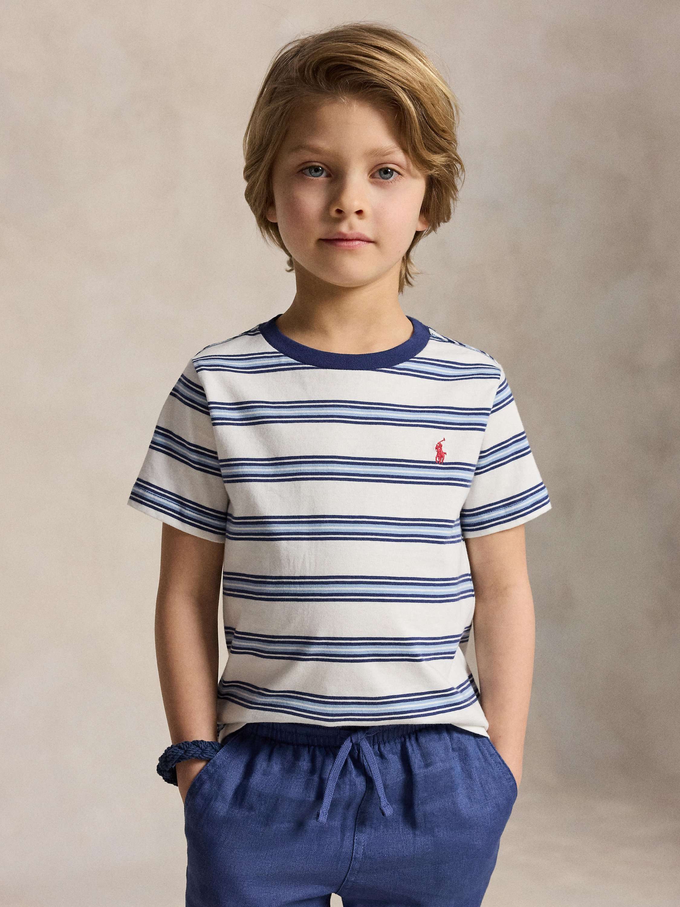 Kids' Striped T-Shirt, Deckwash W