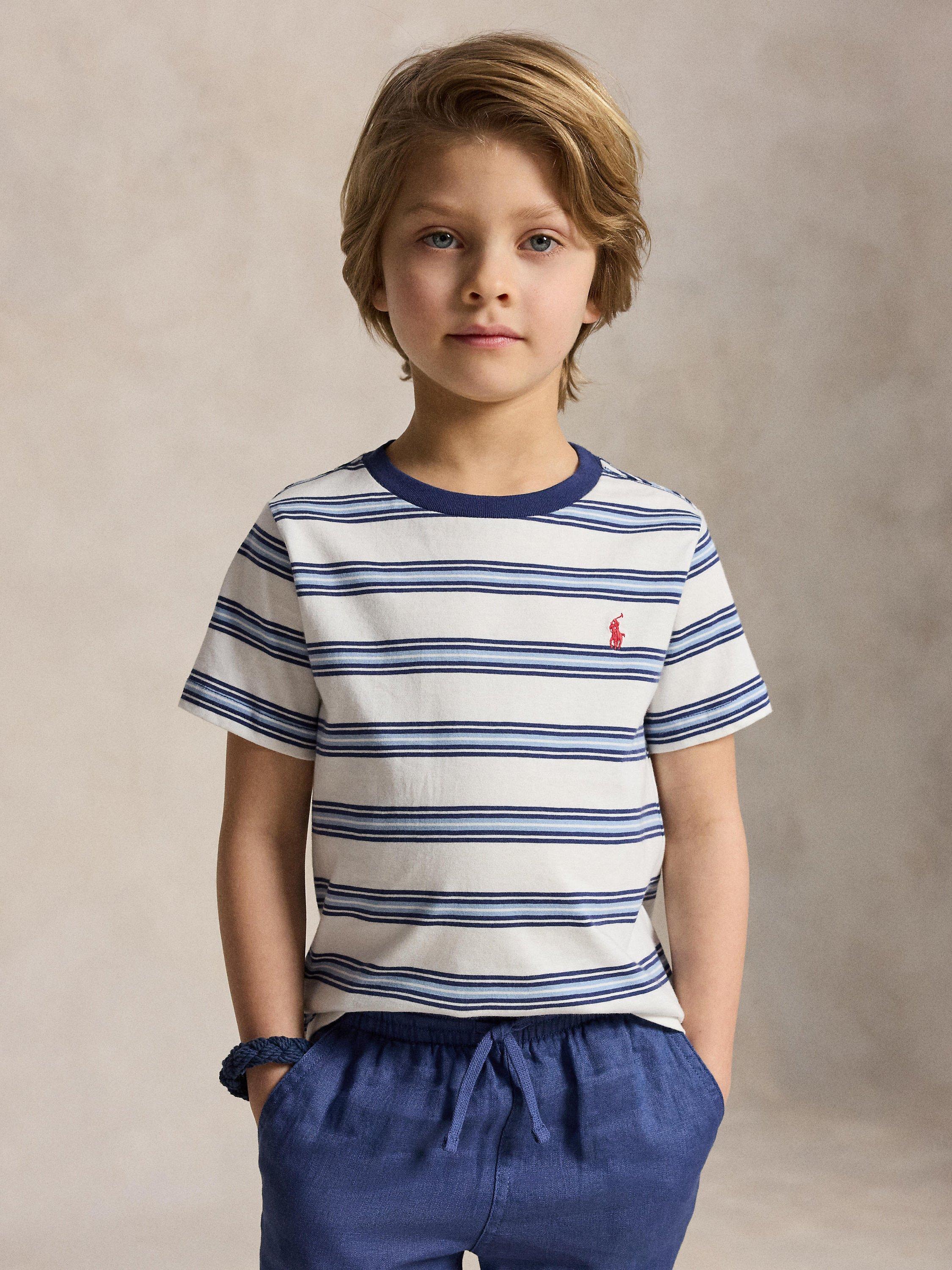 Kids' Striped T-Shirt, Deckwash W