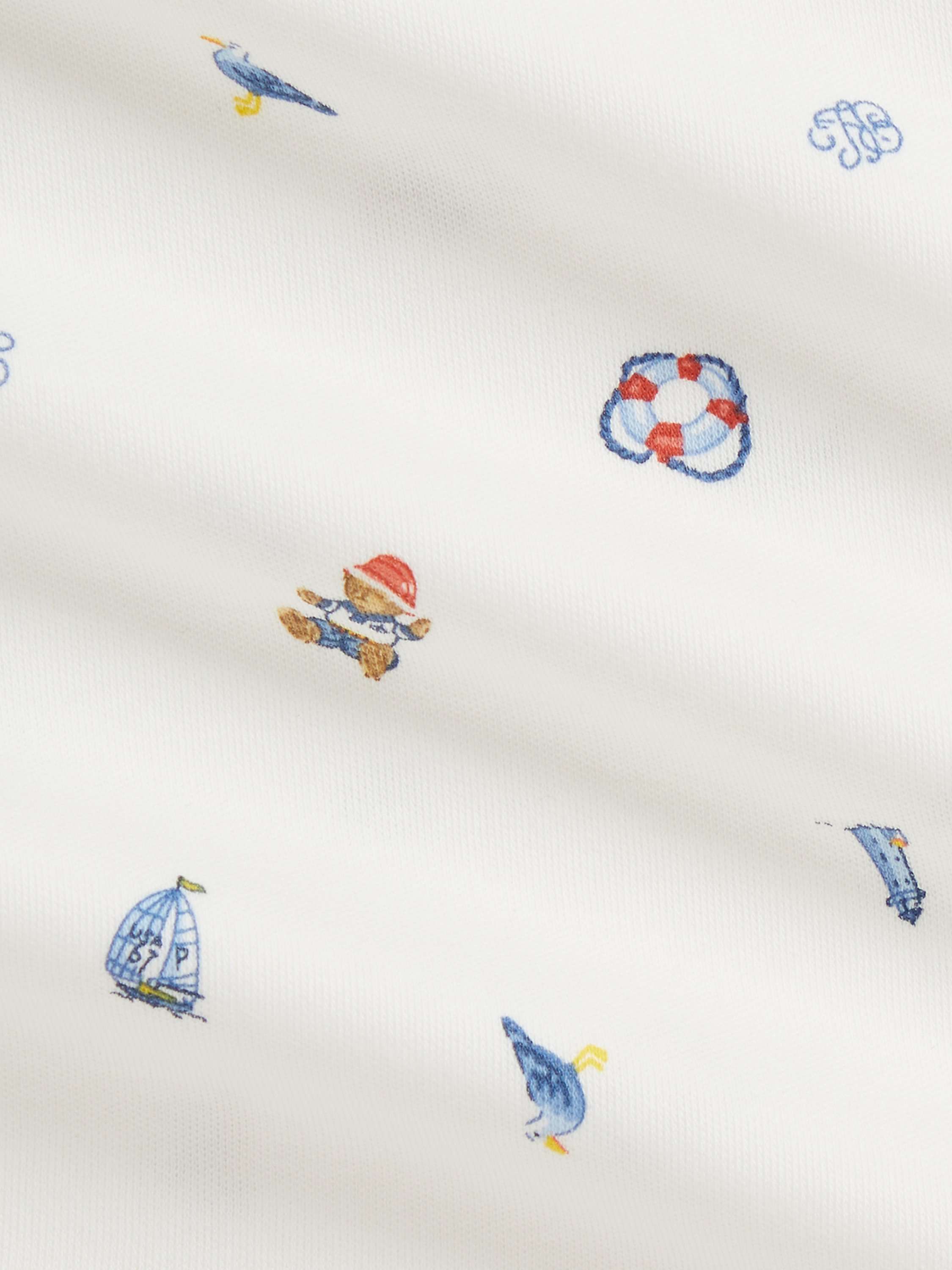 Baby Cotton Bodysuit  Polo Bear Nautical Print Gift Box, Set of 2, Multi