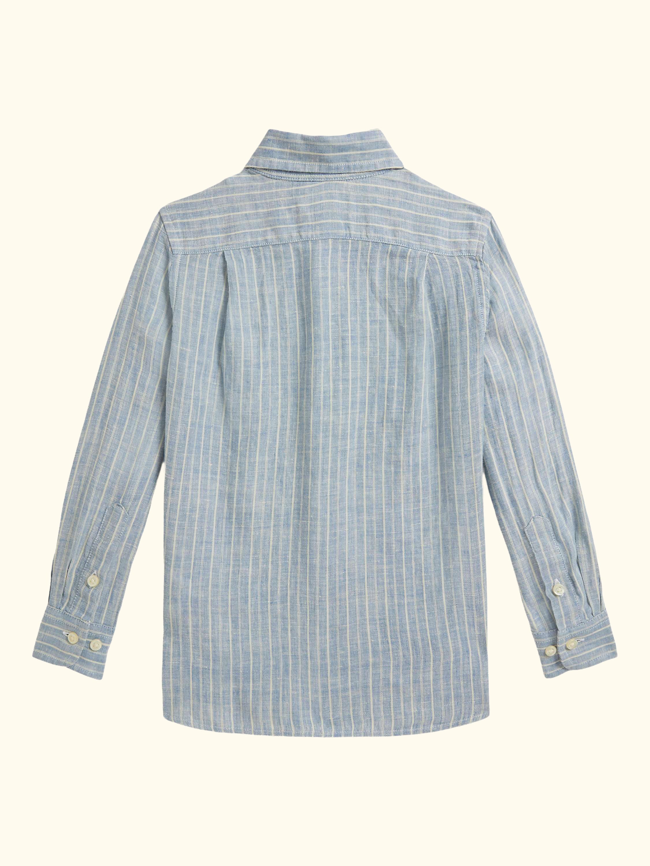 Kids' Striped Linen Shirt, Multi