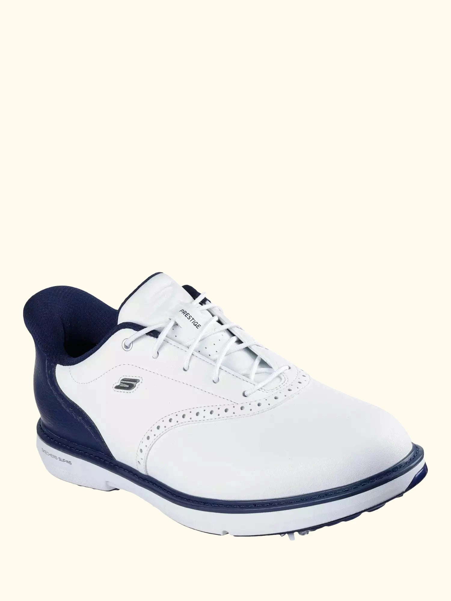 Skechers Hands Free Slip-ins: GO GOLF Prestige Trainers, White/Navy