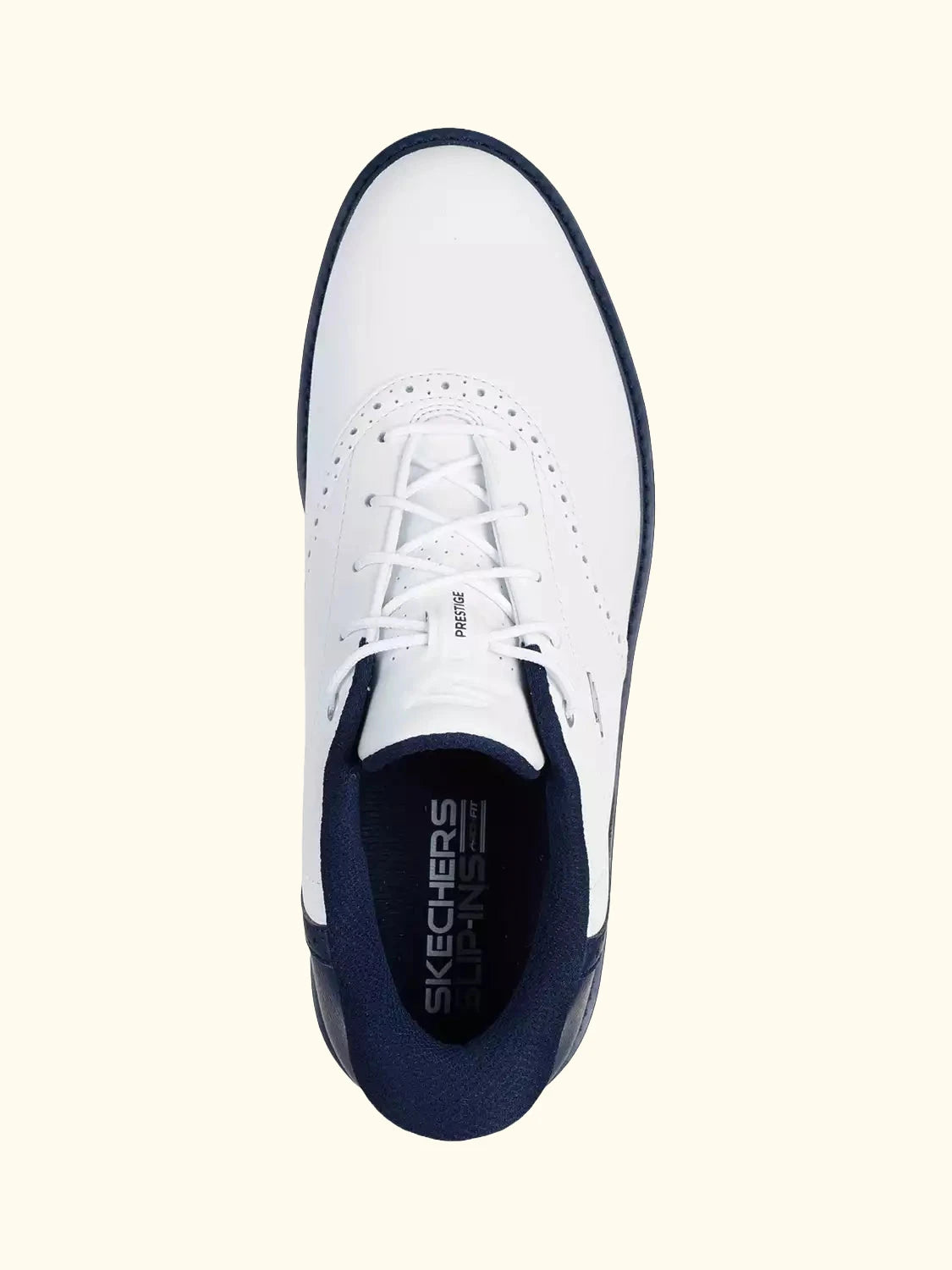 Skechers Hands Free Slip-ins: GO GOLF Prestige Trainers, White/Navy